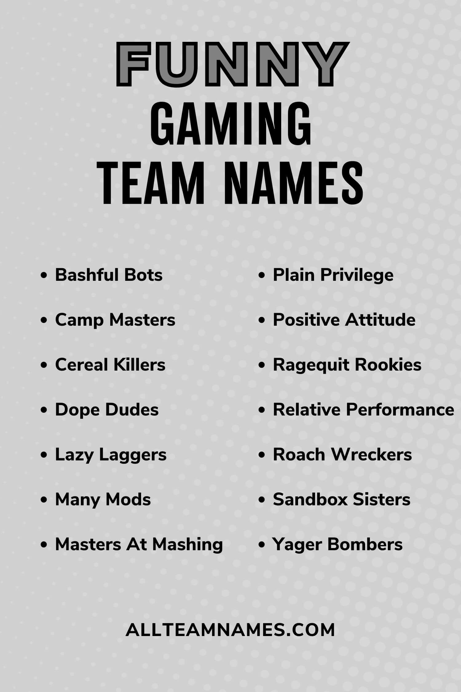 311 Best Gaming Names For Team And Solo Players