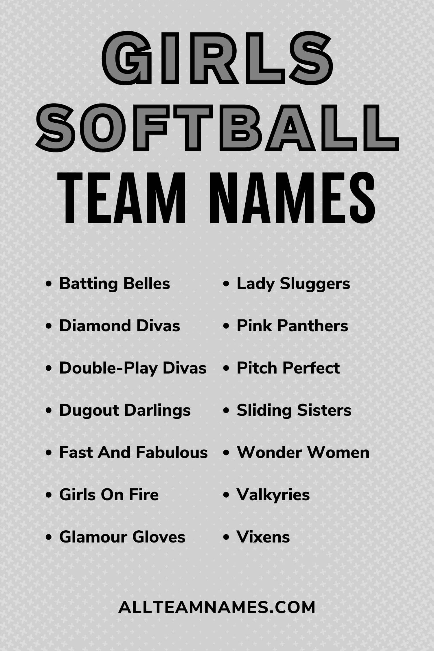 350+ Perfect Softball Team Names Ideas