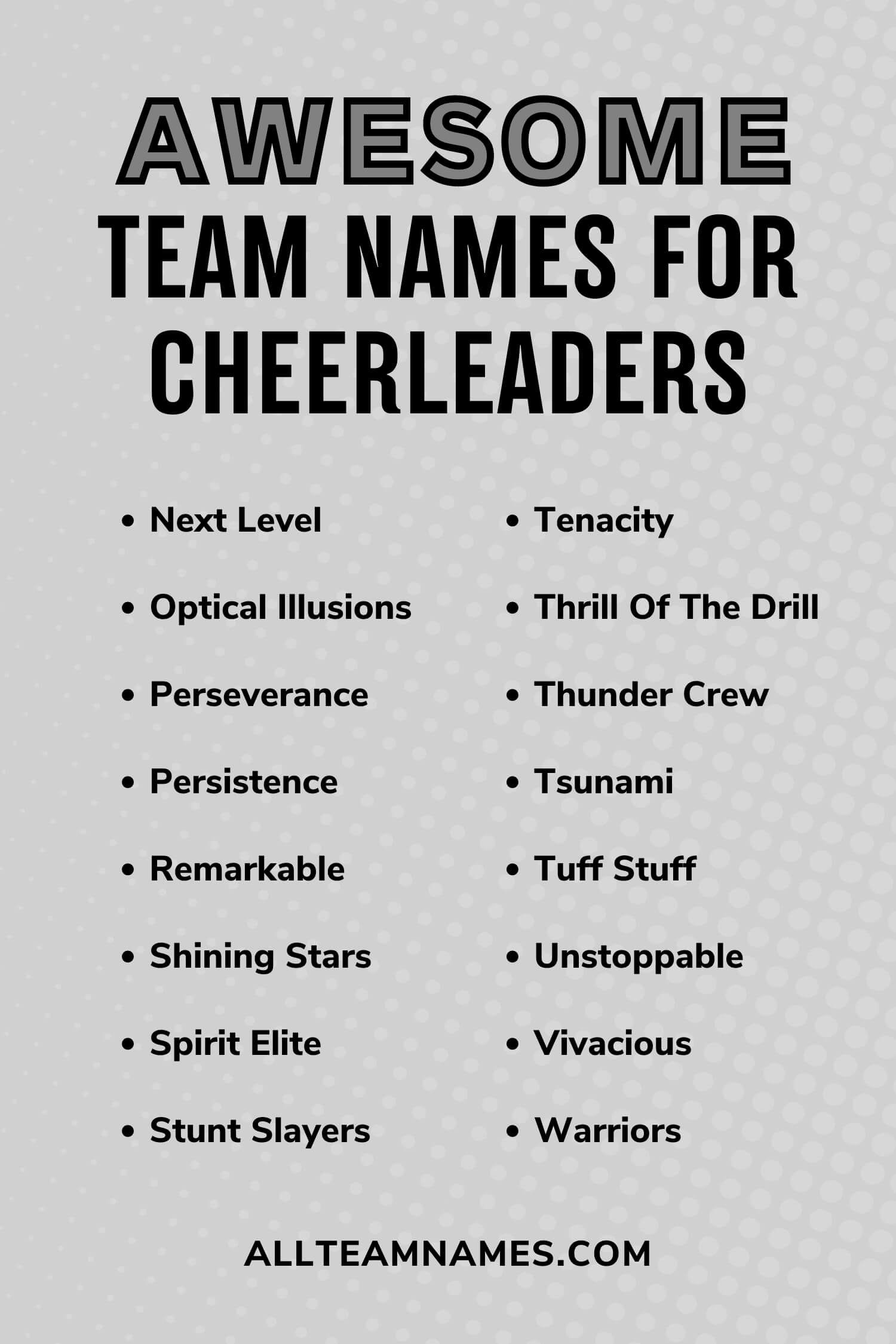 218 Captivating Cheer Team Names For Your Squad