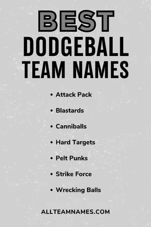 183 Best Dodgeball Team Names That Are Funny Or Clever