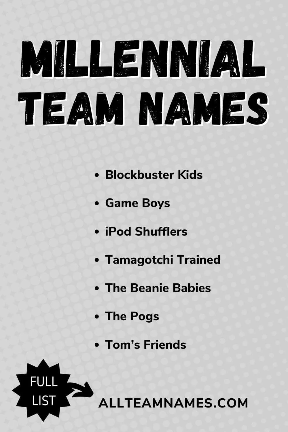 Gen Z Team Names