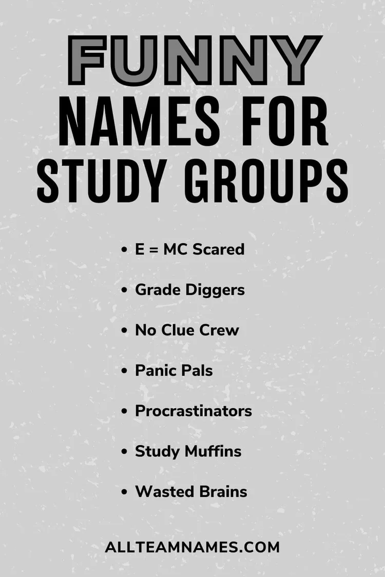 250 Best Study Group Names (From Cool To Funny)