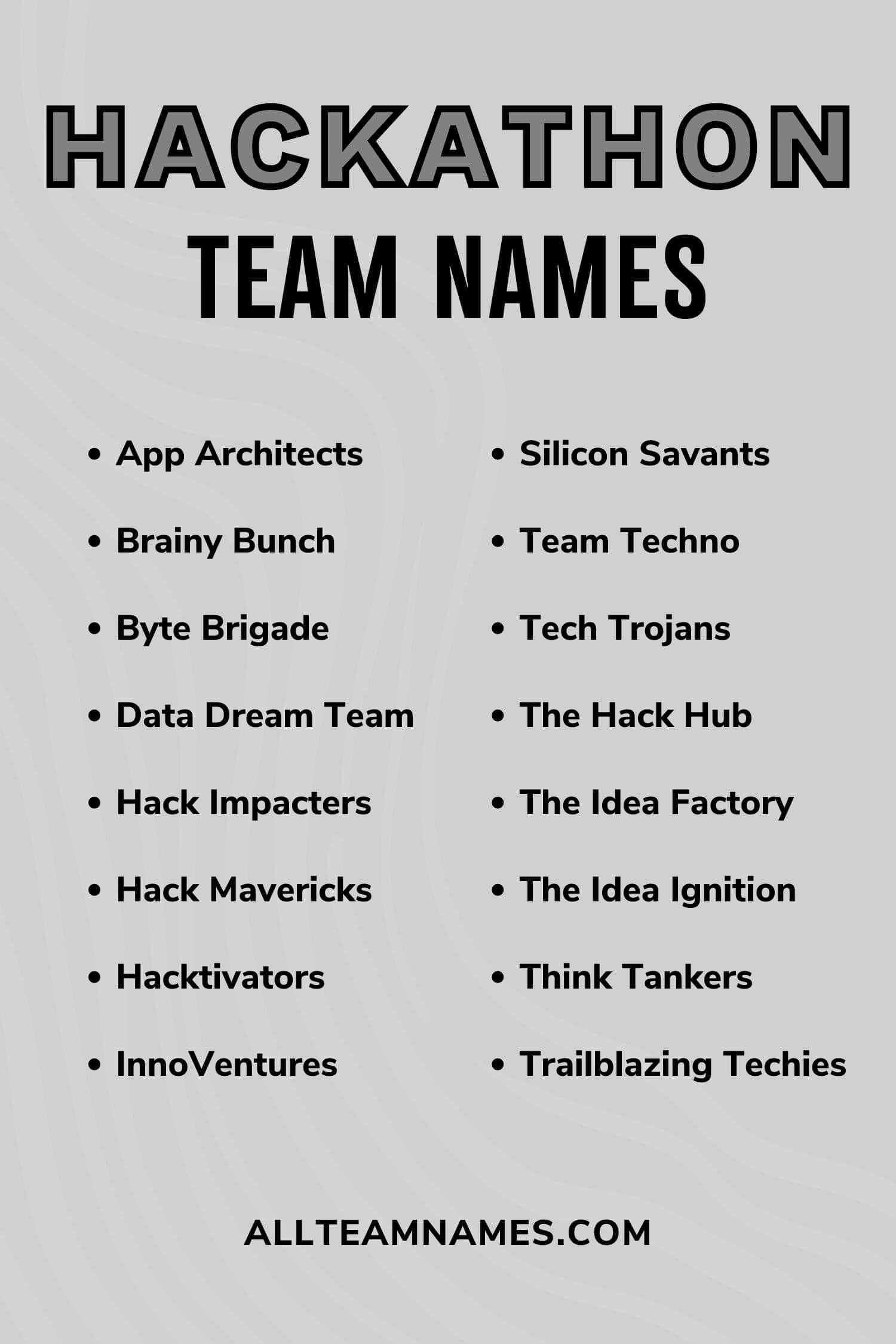 team names for competition