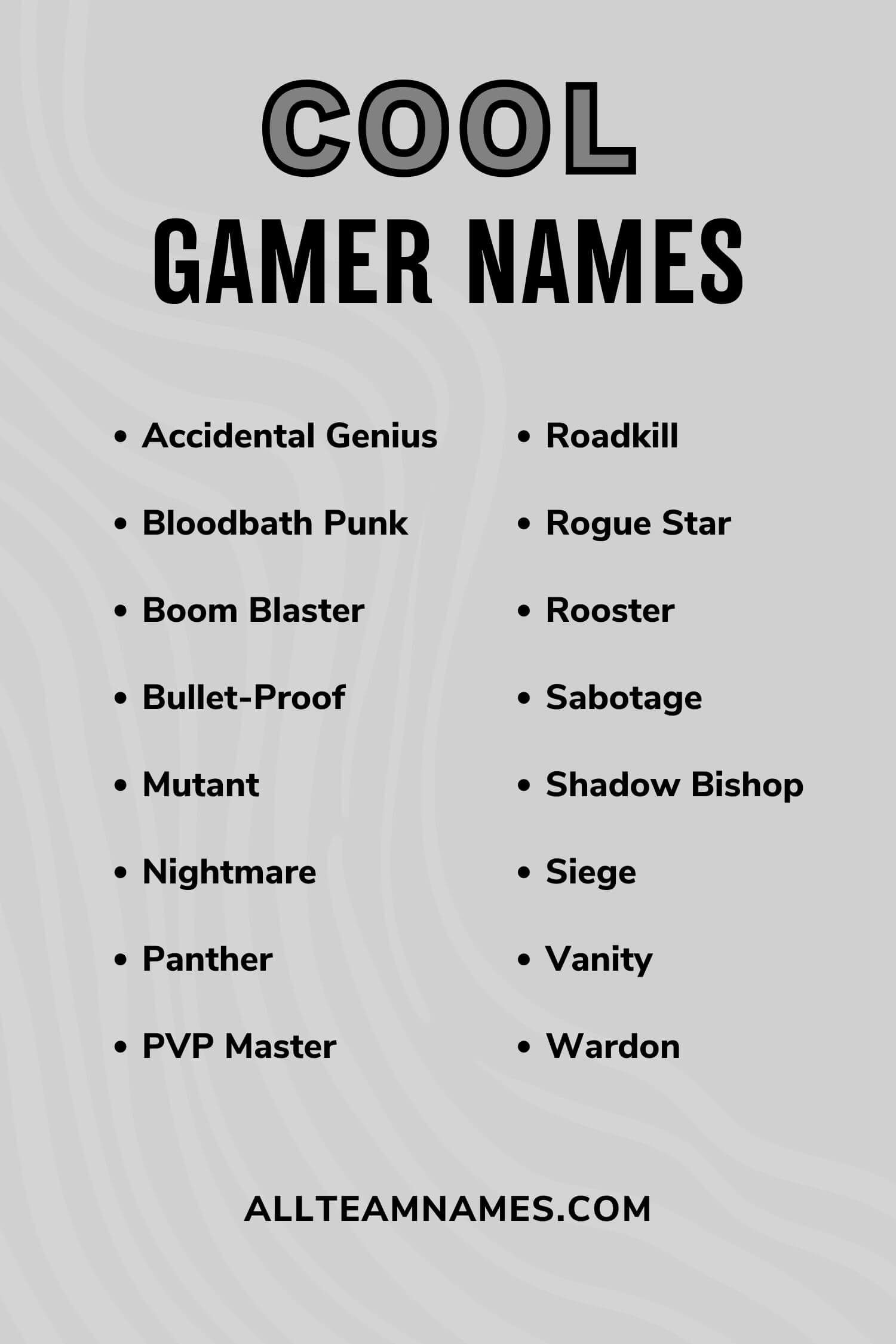 Golden Legend  Cool gamer names, Gamer names, Names