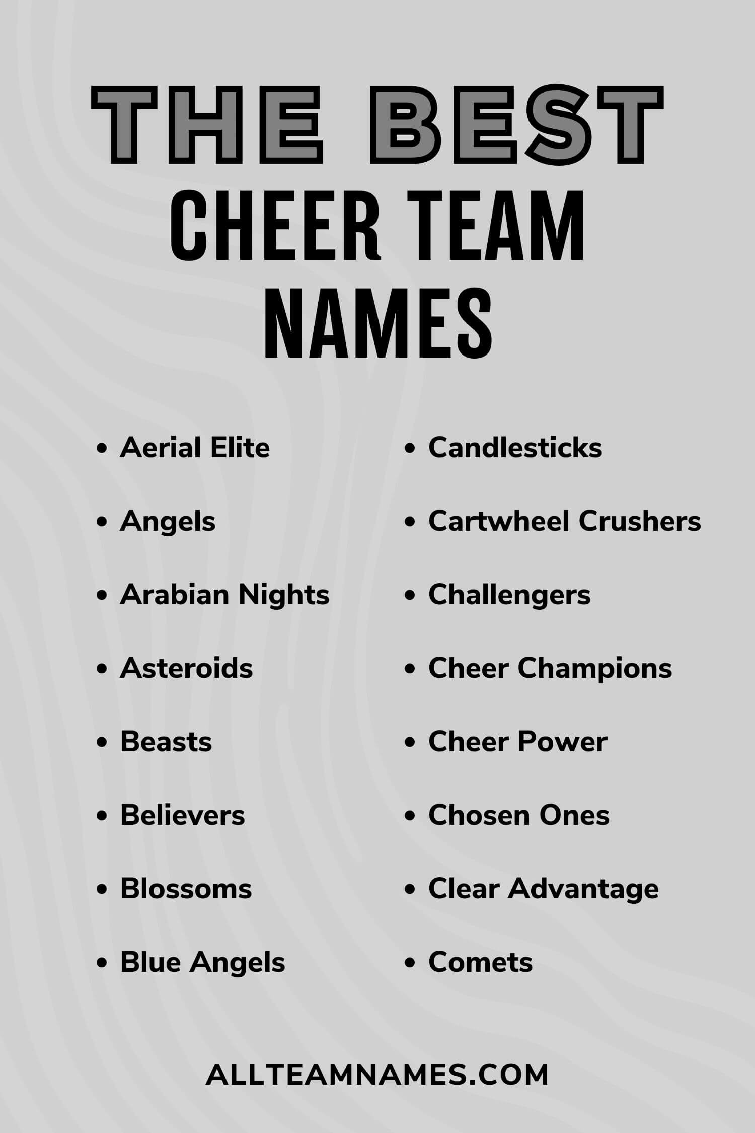 218 Captivating Cheer Team Names For Your Squad