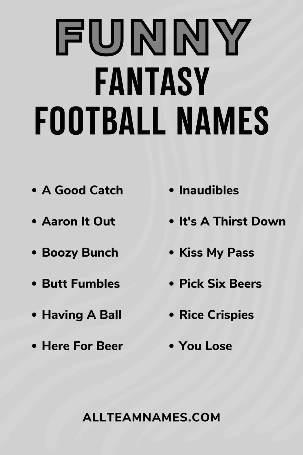 397 Fantasy Football Team Names (From Funny To Pop Culture)