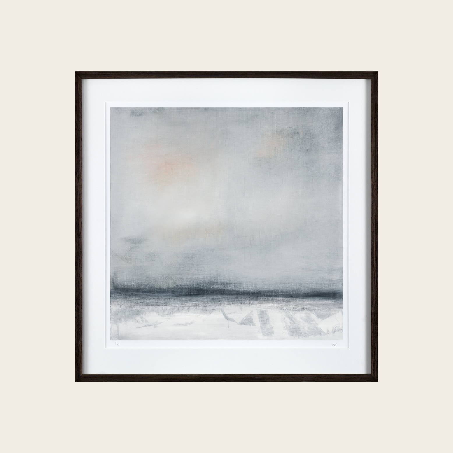 Snow framed on a wall .png
