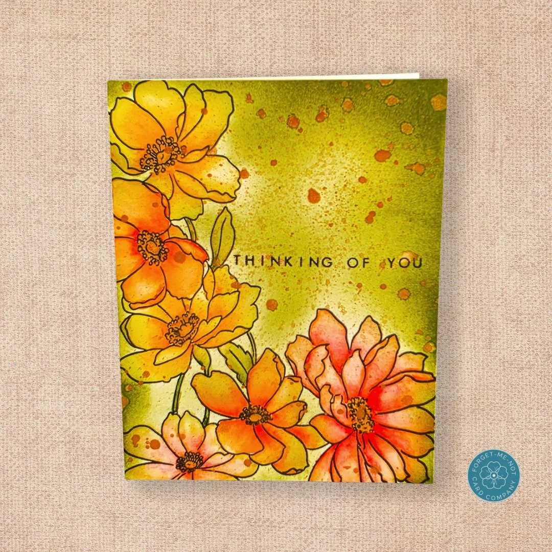 Good day, fellow crafters! ✂️✨Sharing a little warmth and color today with this handmade "Thinking of You" card. There's nothing quite like bringing vibrant floral watercolor layers together to brighten someone&rsquo;s day. 🌼🎨

Follow the