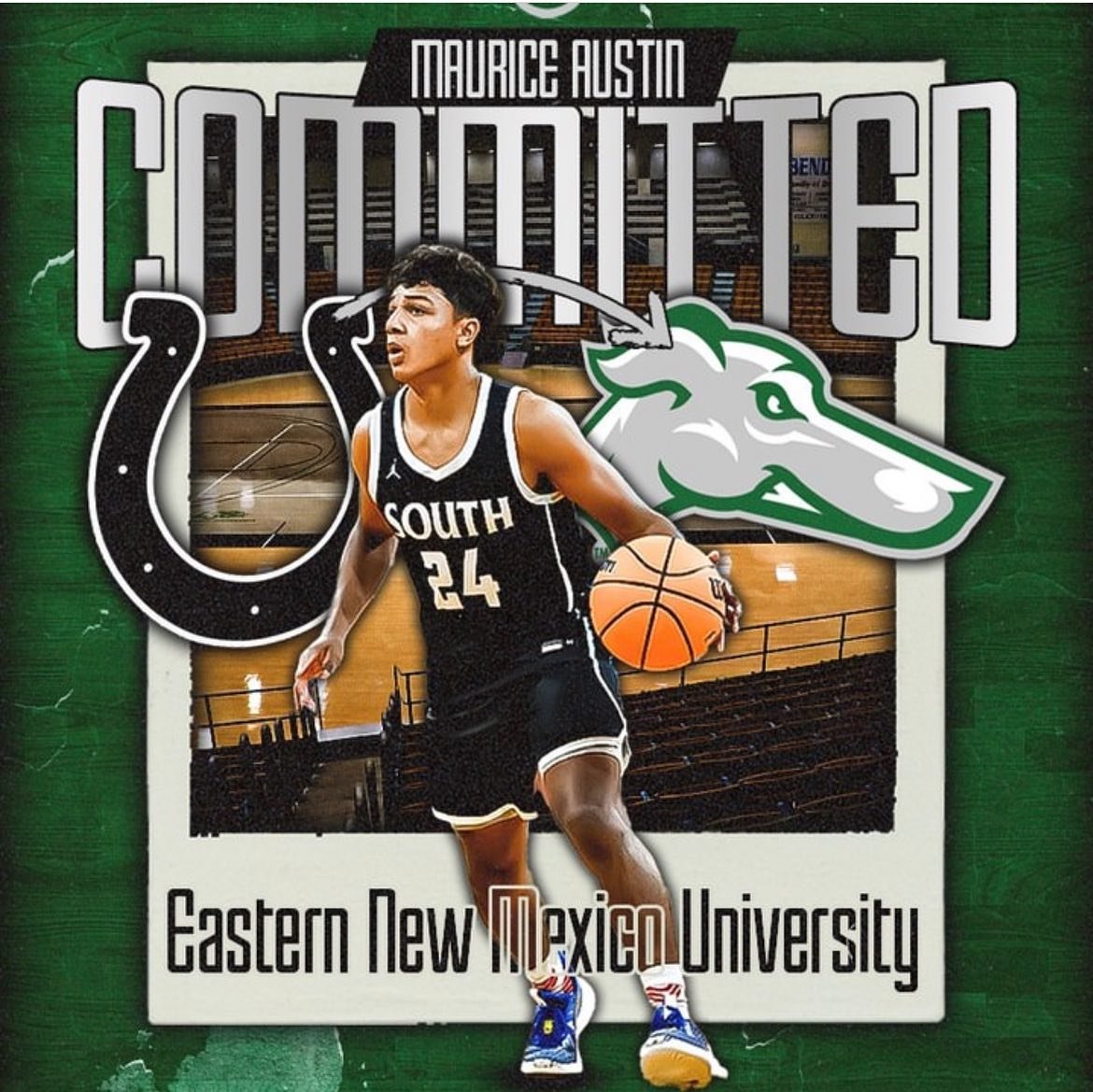 Congratulations to Maurice Austin on his commitment to Eastern New Mexico U! If you know Mo and his work ethic, you know this is just the beginning for him! Excited to follow his college career!