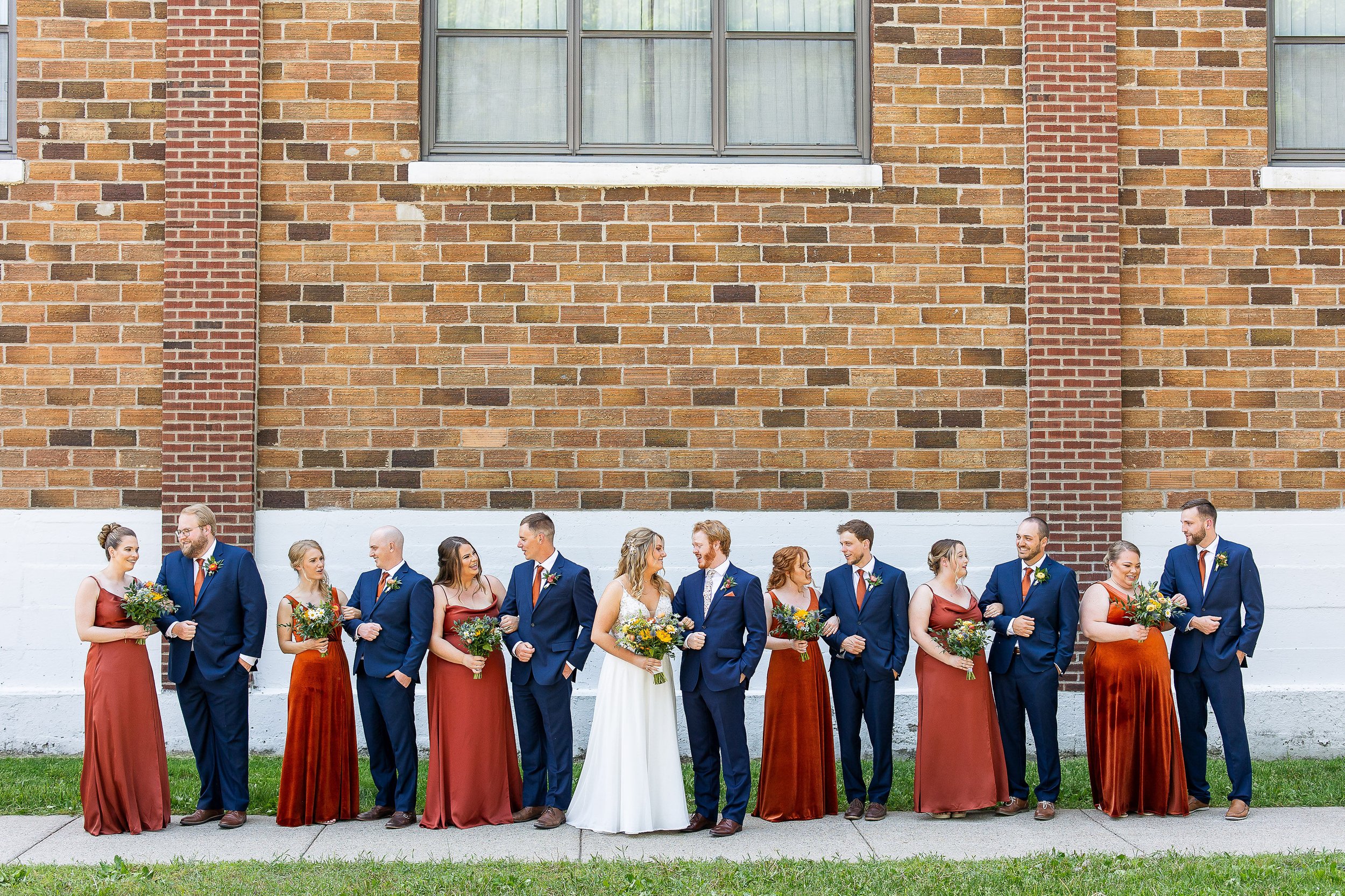 bridal party downtown white bear lake