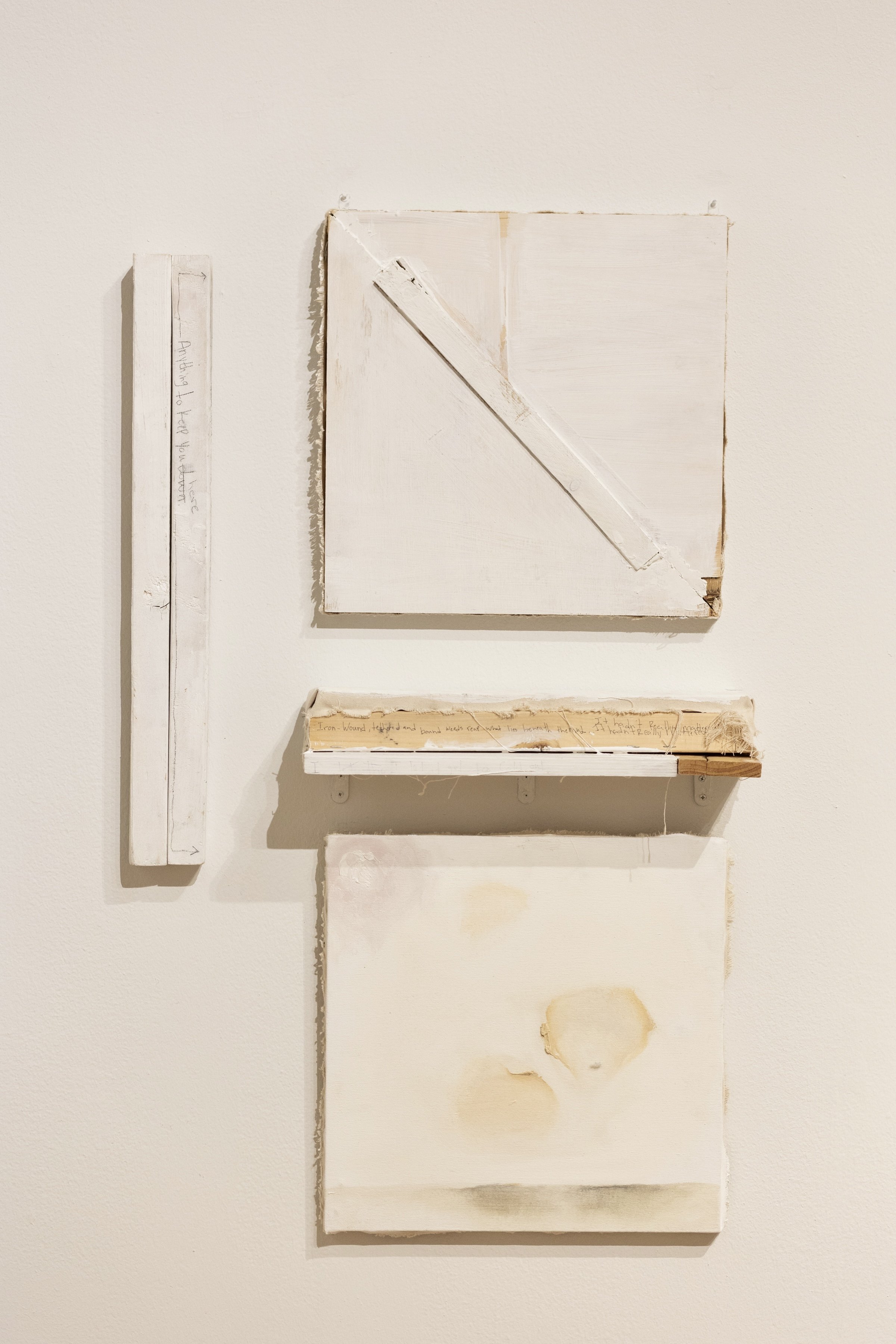 Hands of the Harvester, Wood, gesso, oil and canvas, $600