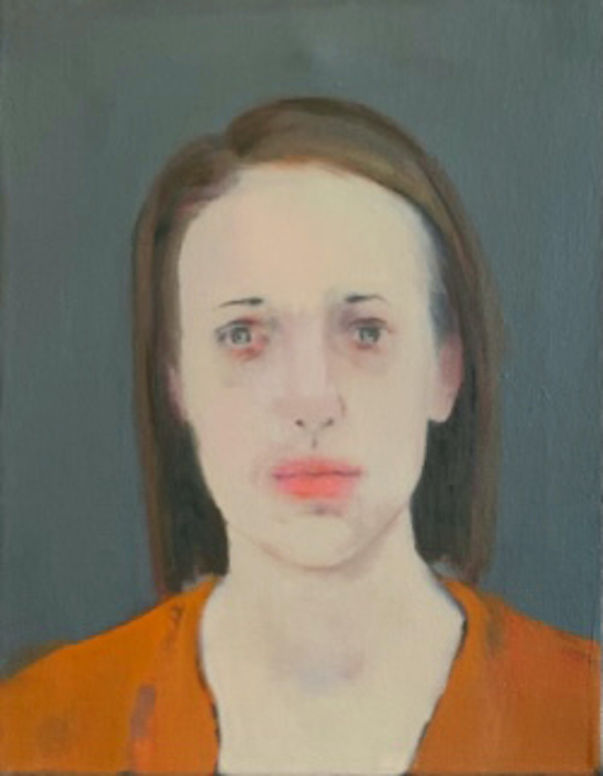 Portrait in Grey and Orange