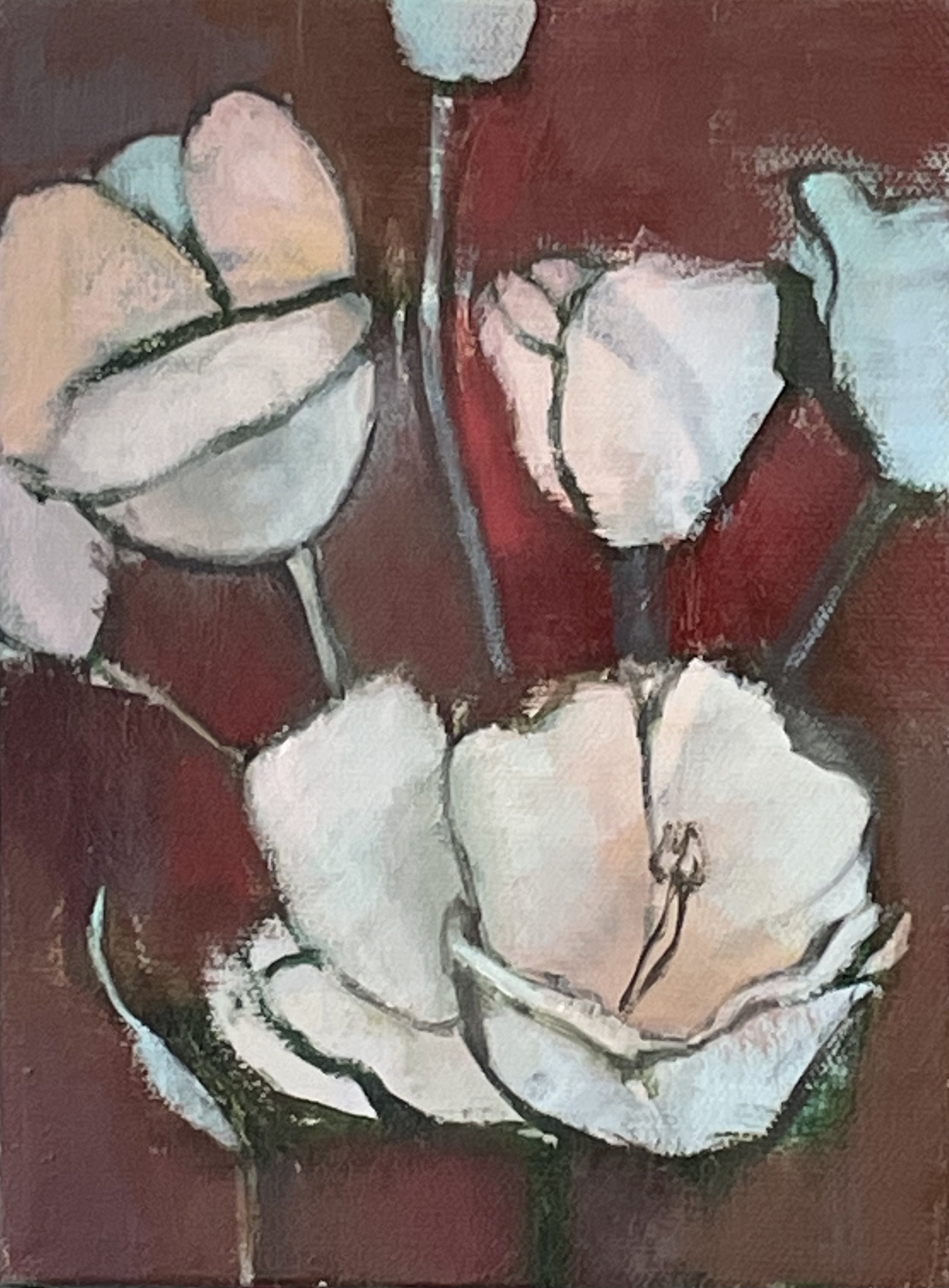 White Tulips (after Roy Lichtenstein)