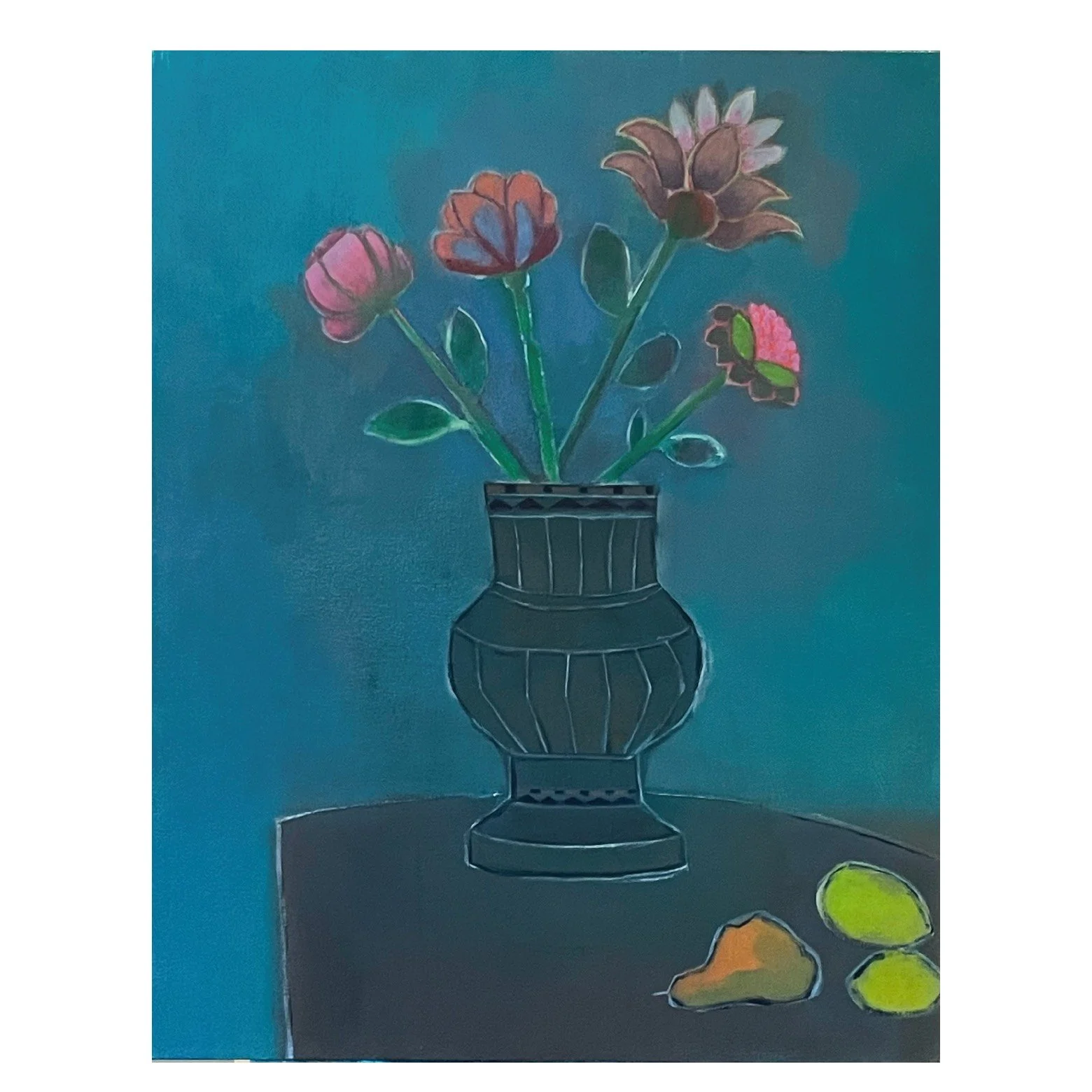 Vase of Wild Flowers with Small Still Life