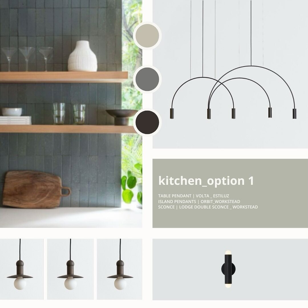 a little kitchen look &amp; feel for your friday🍴💙

Decorative forms are just a small piece of the visual experience of lighting design, but quality fixtures can make an impact! 

#lighting #lightingdesign #lightingdesigner #lightandformstudio #int