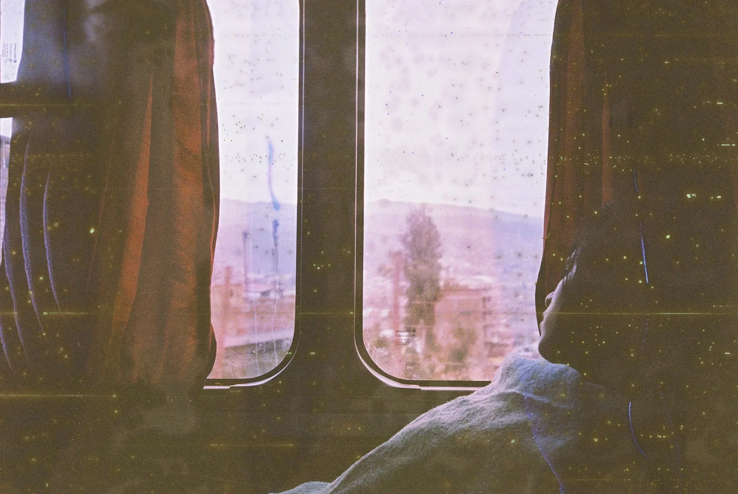 Liset on a Bus in Peru