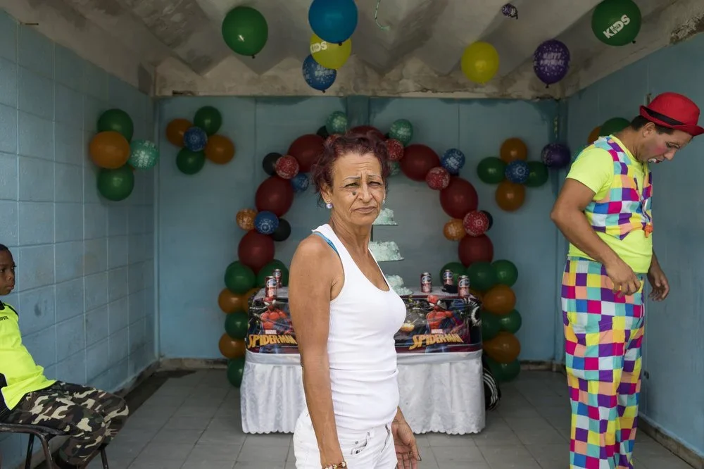 Marta with Clown, Cuba