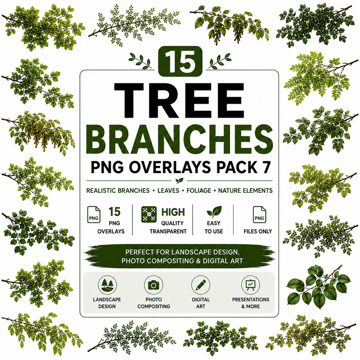TREE BRANCHES (Pack 7)