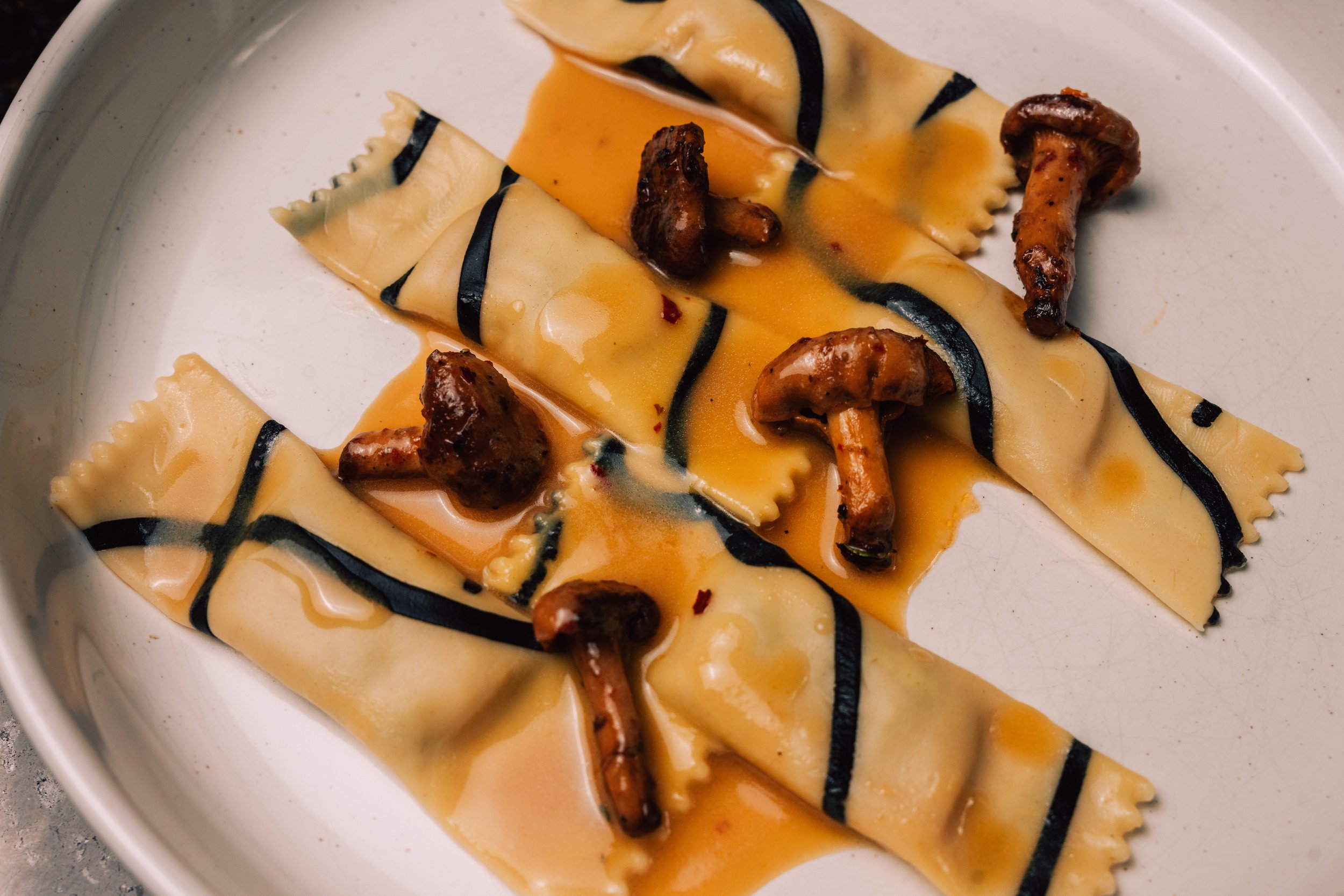 Week 12: Squash–Chanterelle Caramelle