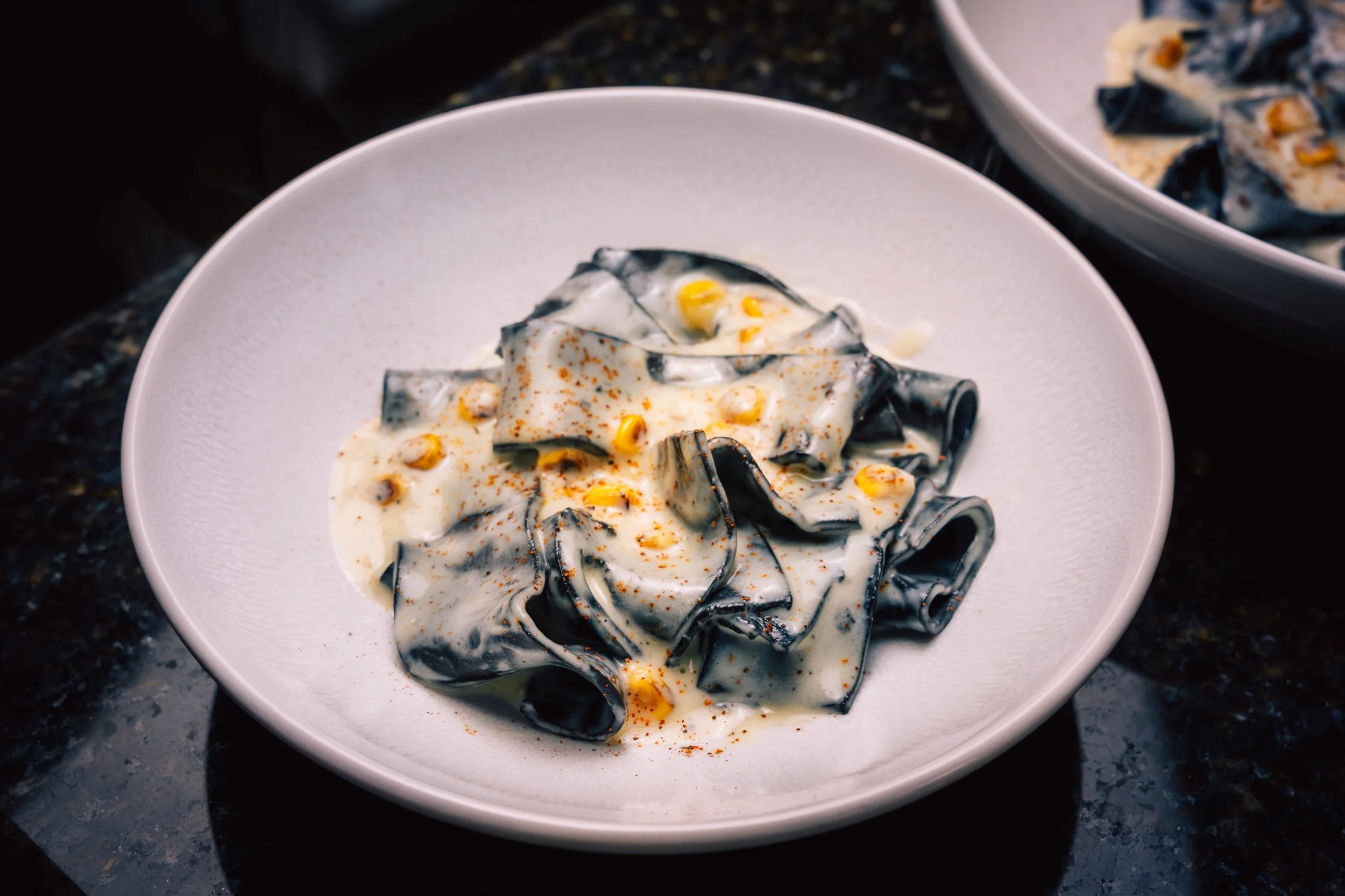 Week 13: Squid Ink Cappelletti with Corn &amp; Potato