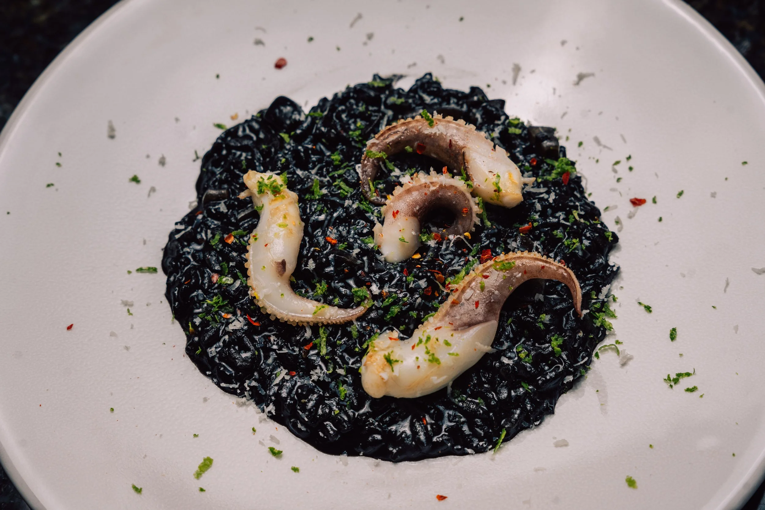 Week 14: Calamari - Lime Risotto