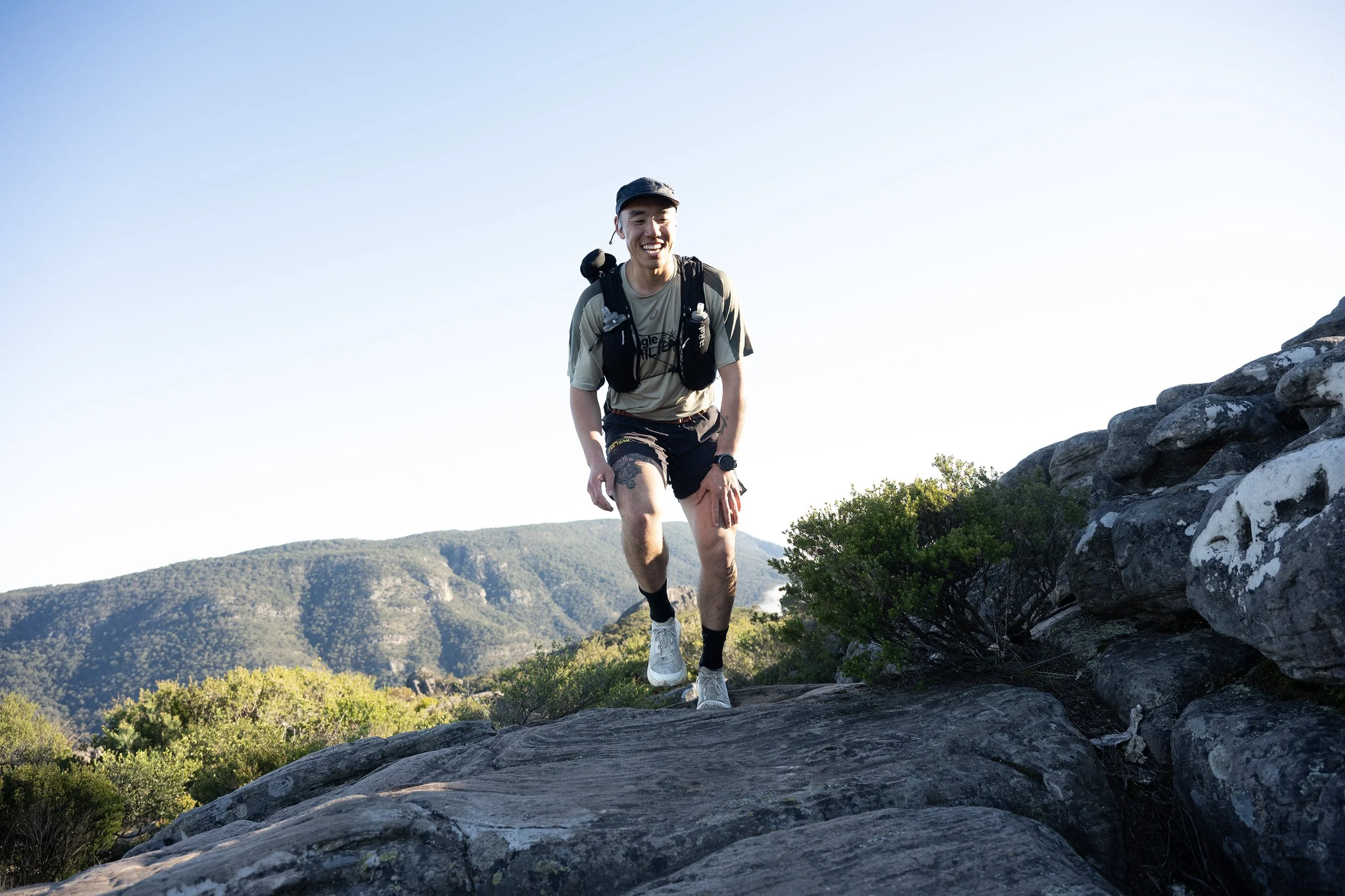 Runner on the GPT14 course in the Grampians