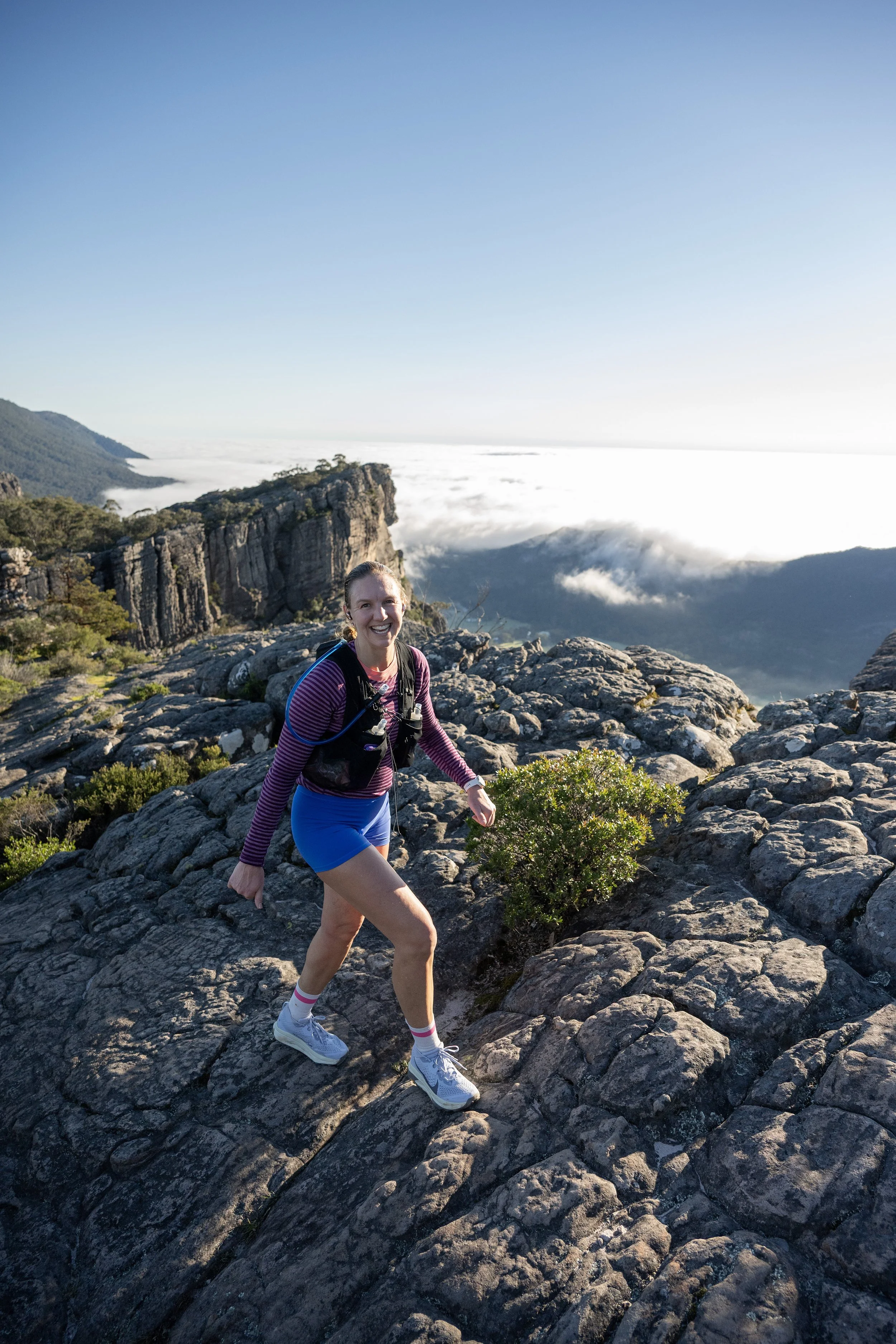 Runner on the Pinnacle, Grampians.