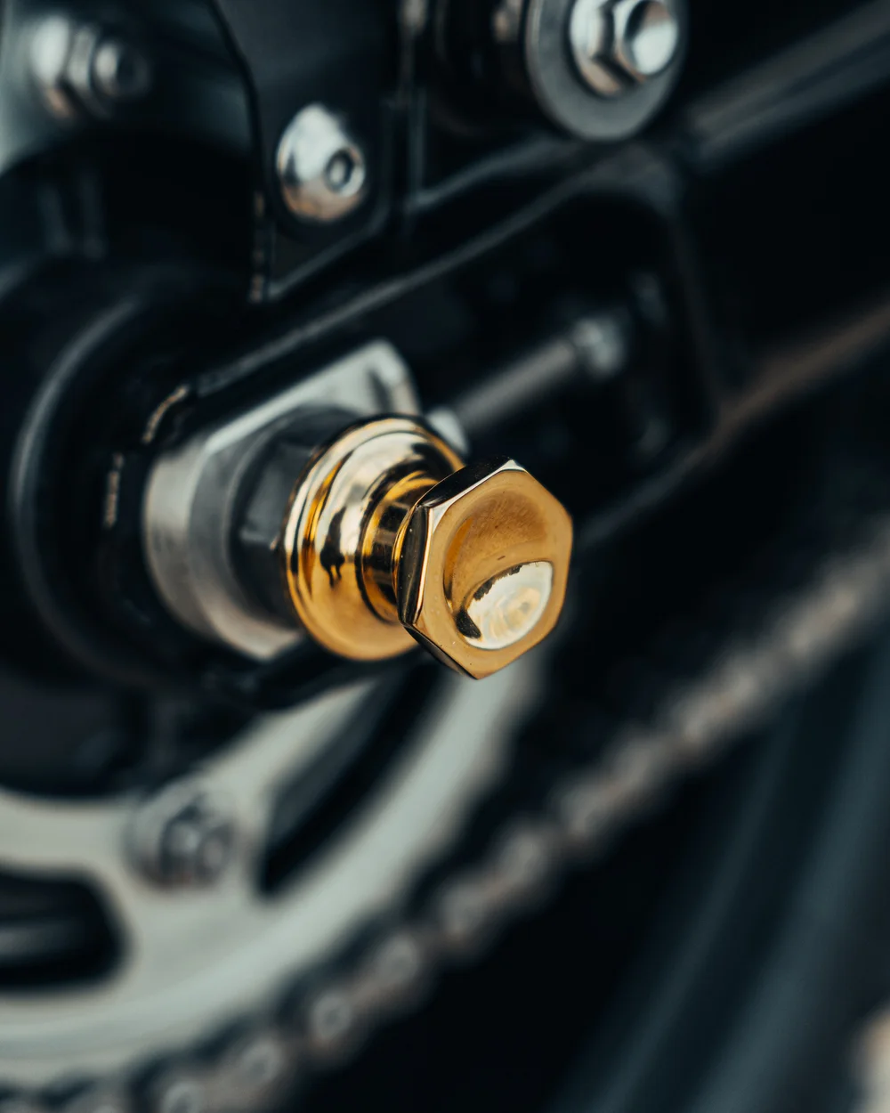 Brass Paddock Stand Axle Bobbin Kit