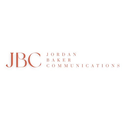 Logo for Jordan Baker Communications with the initials JBC on a black background