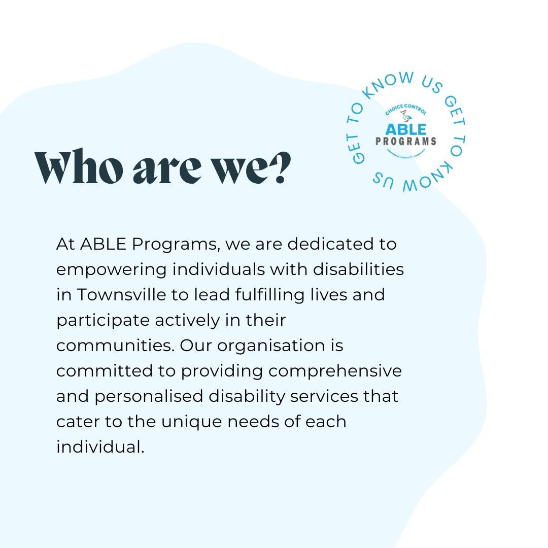 ✨Have you ever wondered WHO WE ARE at ABLE Programs ✨

Get to Know Us!
