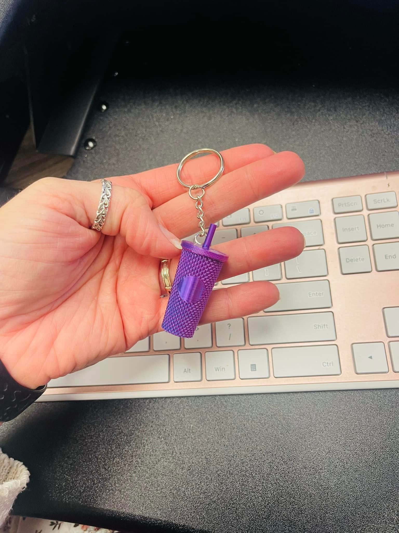 MINI STUDDED STASH KEYCHAIN