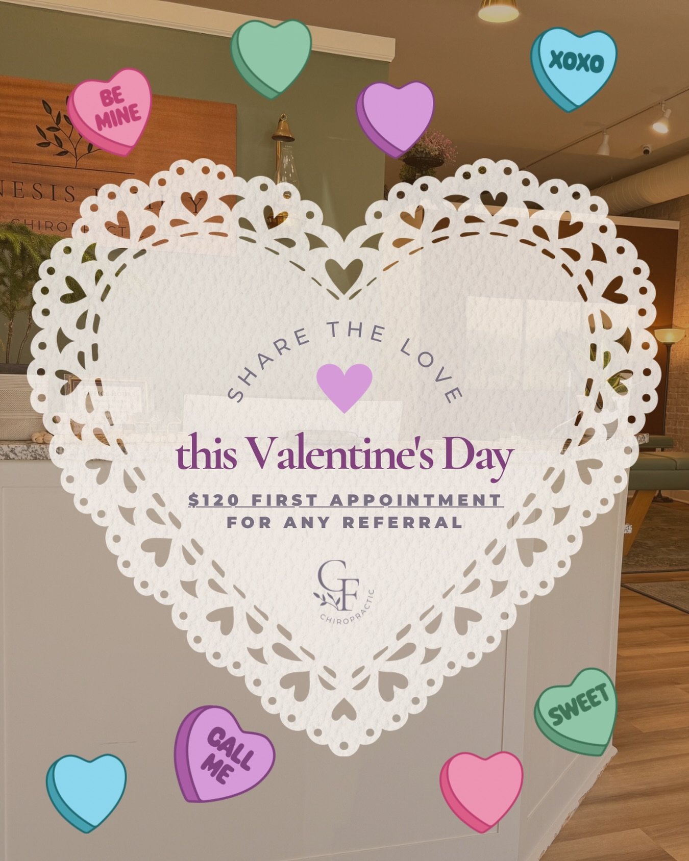 💖 Let us love on the ones you love by extending a referral special!✨

💘Any referrals get their first appointment for $120 (normally $200!)

📞 Give our office a call at (918)802-2066 and talk to Lanie. We&rsquo;d love to hear from you!

#referral #