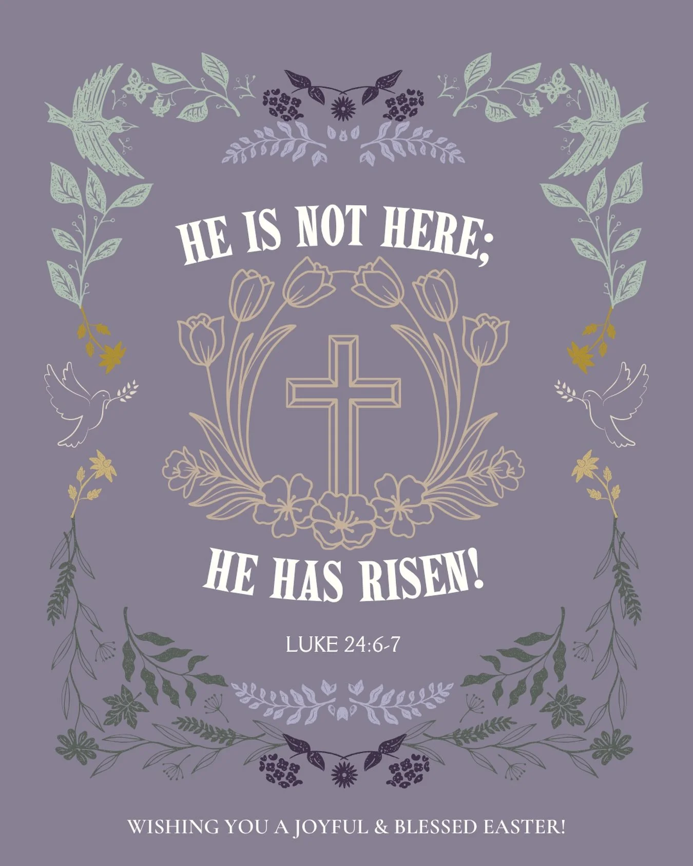 ✝️🕊️We might be a day late in posting, but God was right on time!

Wishing everyone had a wonderful time celebrating the resurrection of our living God with their friends and family yesterday❤️

#easter #heisrisen #heisrisenindeed