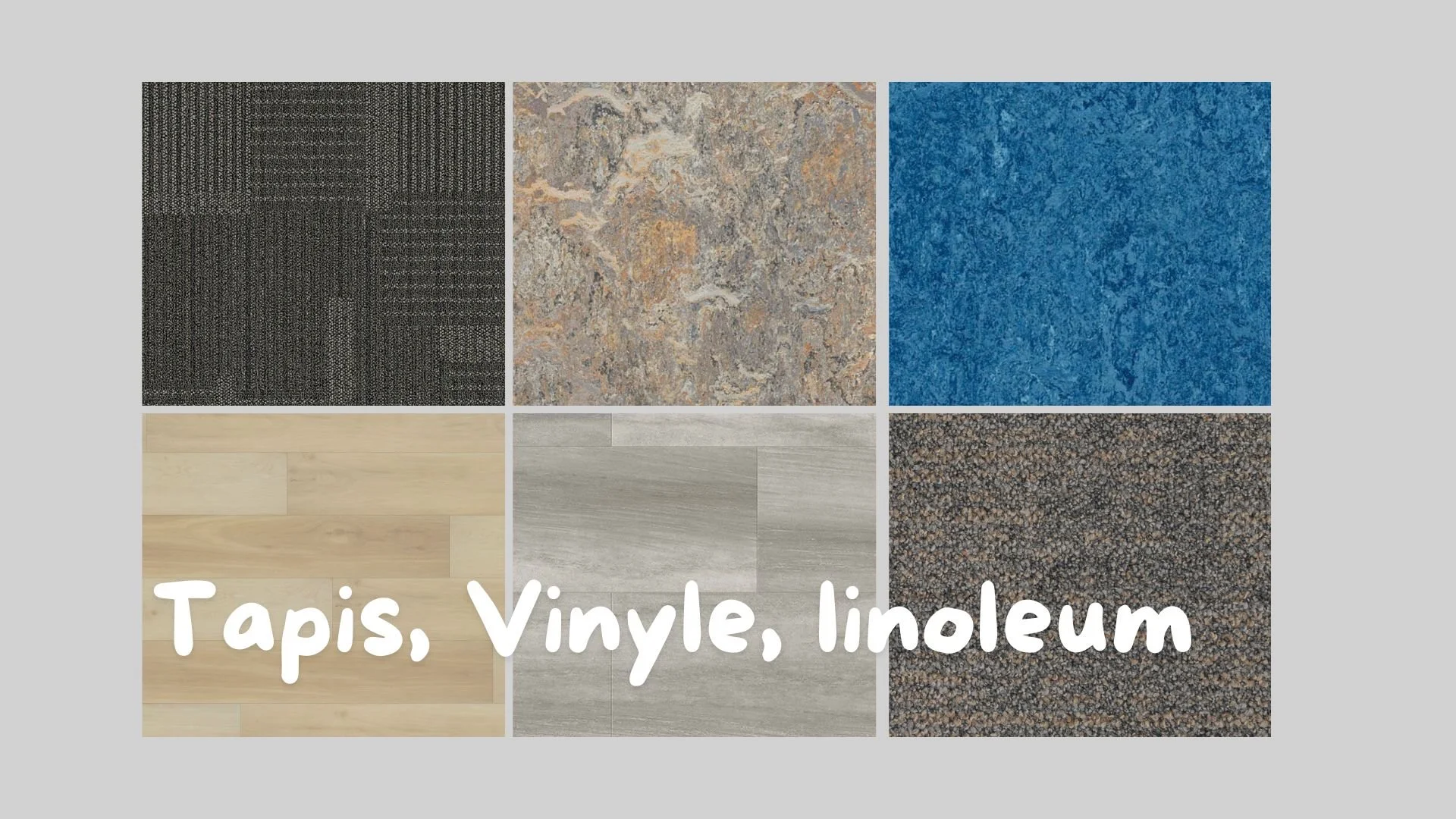 Linoleum, vinyle ou tapis&nbsp;pour votre projet