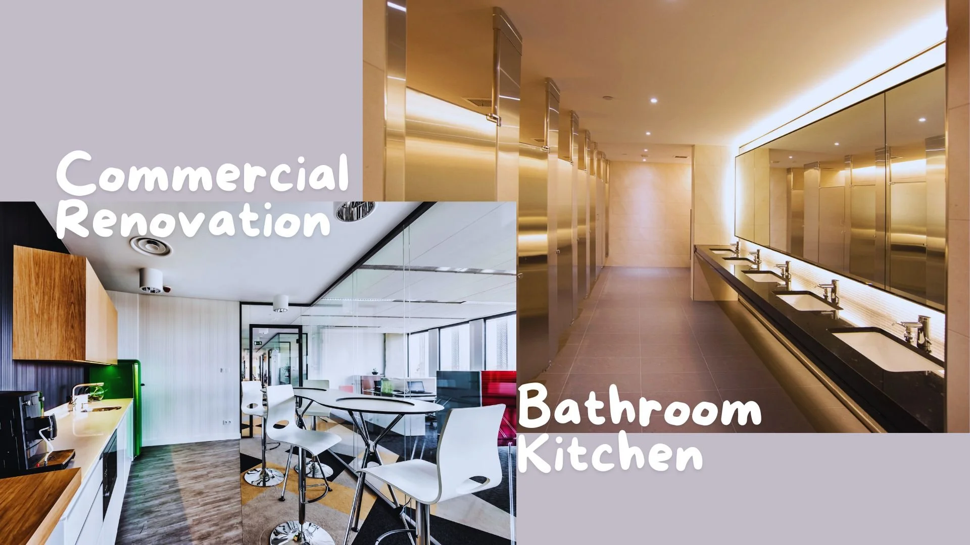 Renovating Commercial Kitchen and Bathrooms