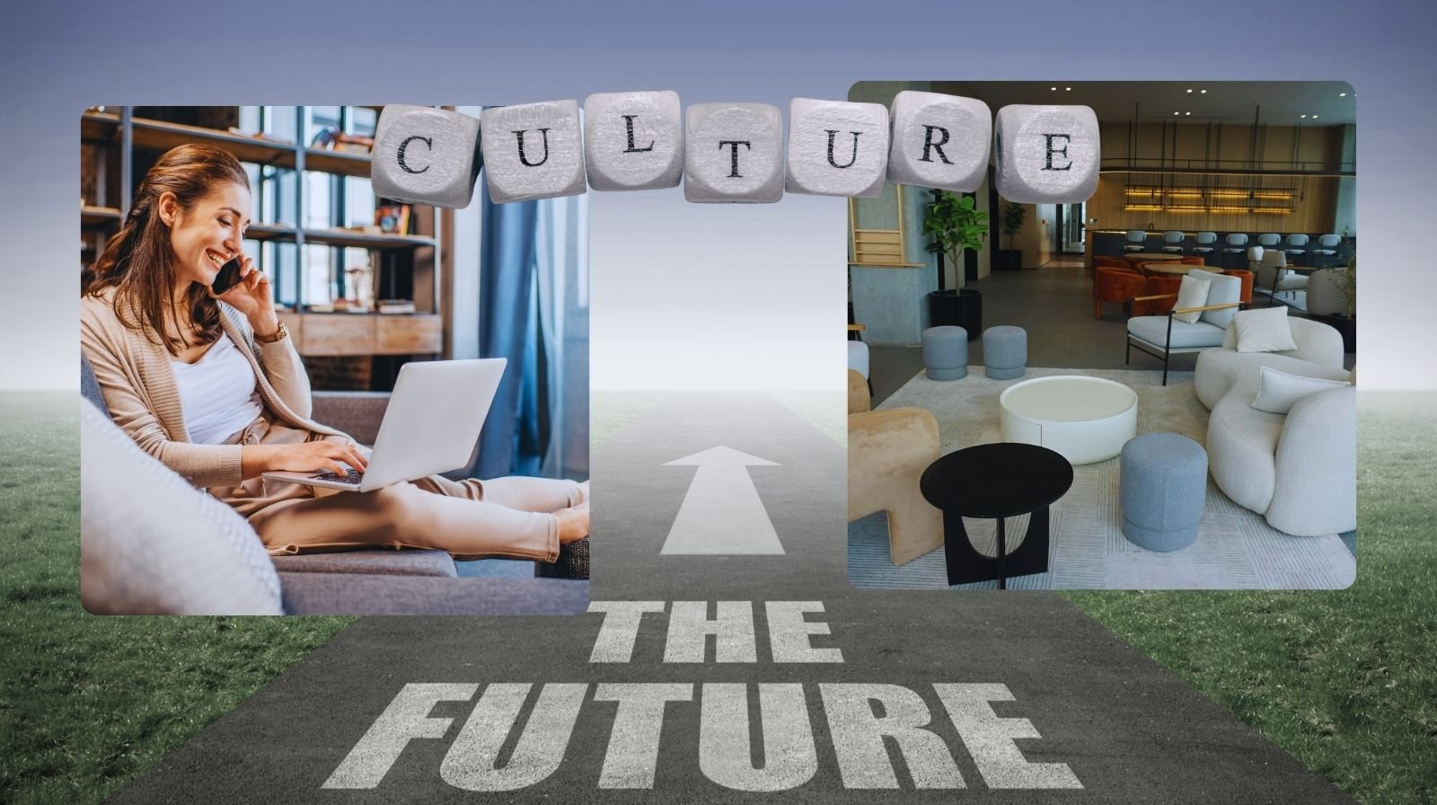 The future of workspace and work place. Designing office space that employees would prefer over remote work. L’avenir de l’espace de travail et du lieu de travail : concevoir des bureaux que les employés préfèrent au télétravail.