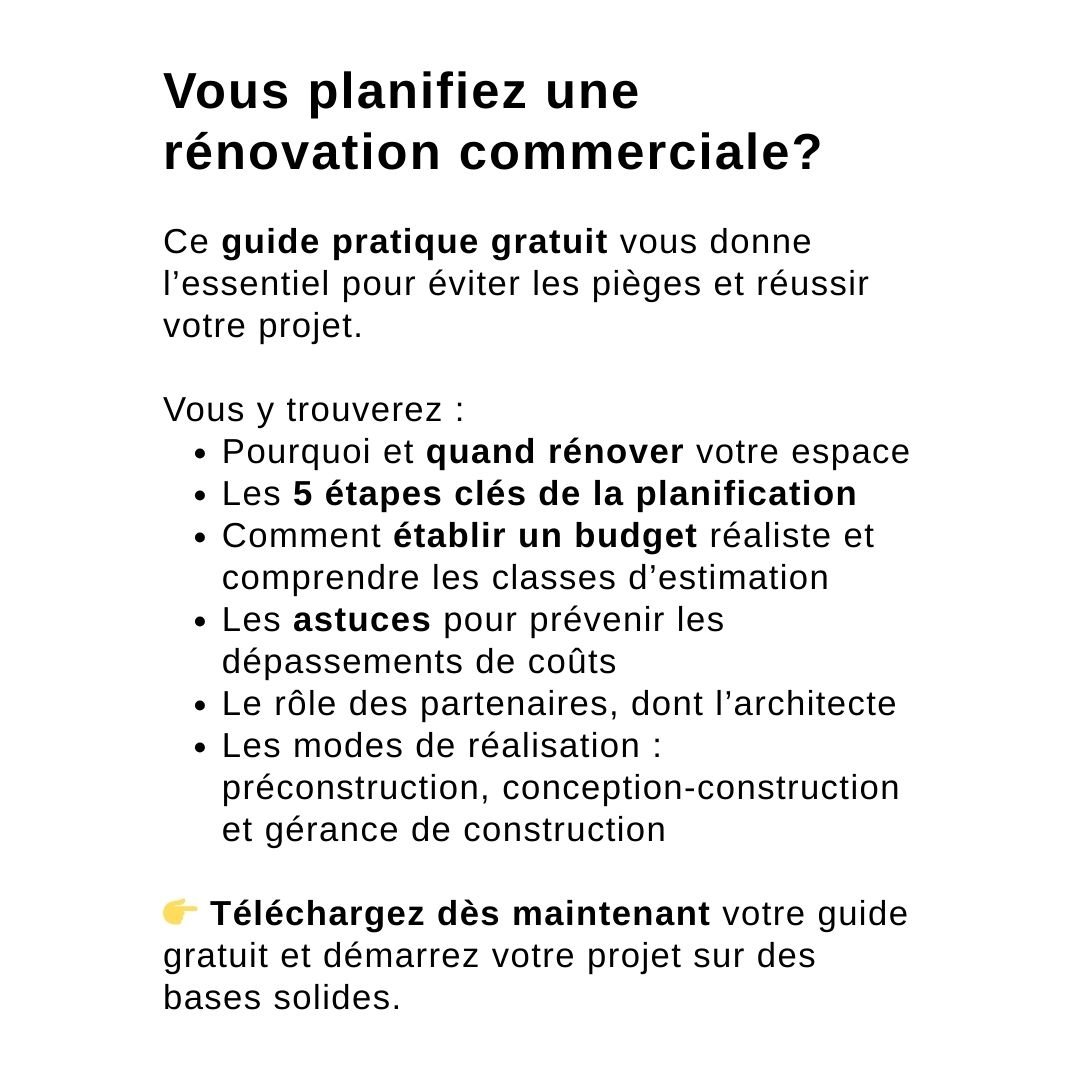 Office renovation cost guide. Ce qu'il faut savoir avant de lancer votre projet de rénovation commercial, d'aménagement de bureau à Montréal et au Québec.