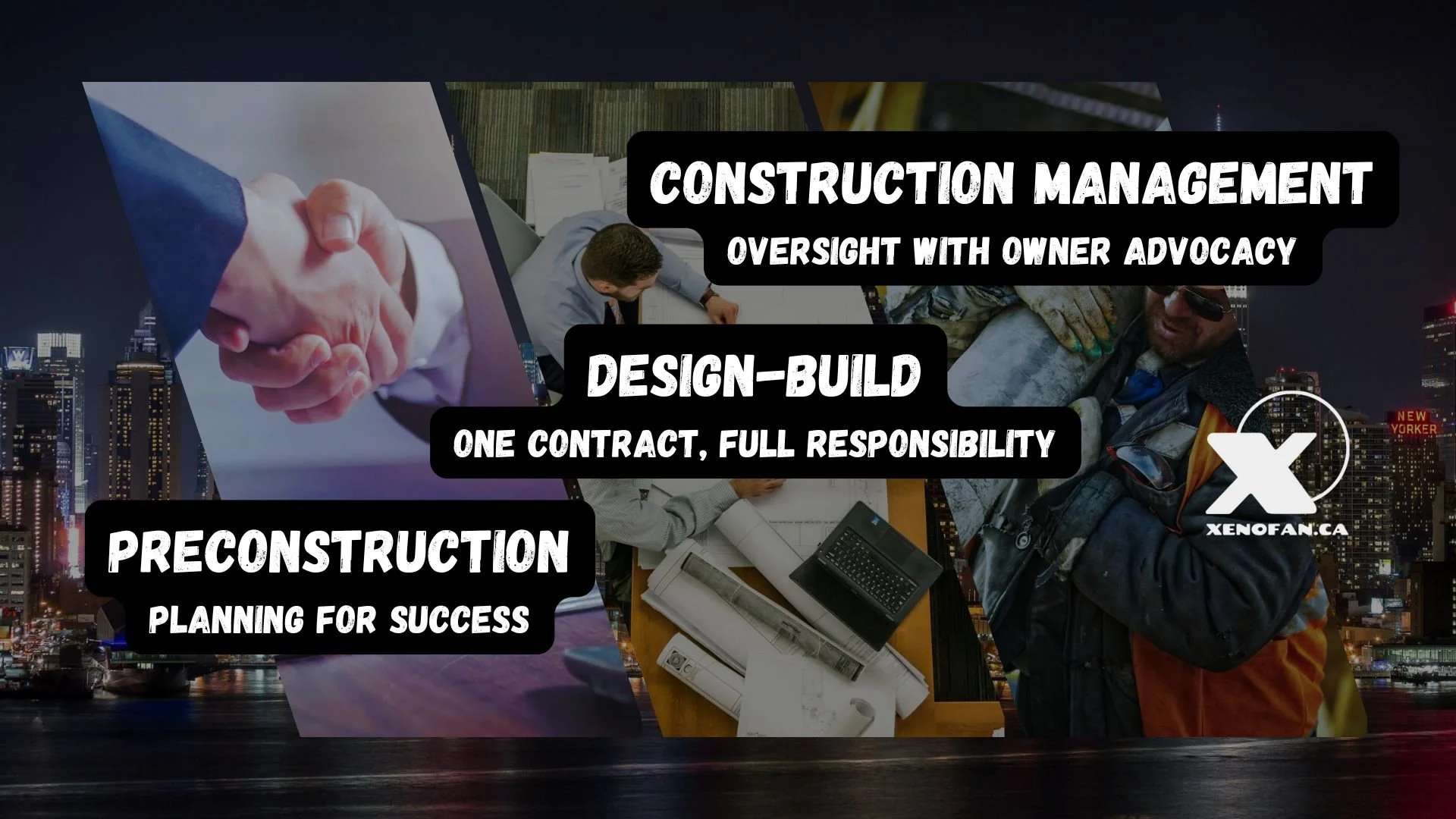 Preconstruction, Planning for success, Design-build, once contract, full responsibility, construction management, oversight with owner advocacy, xenofan consultants constructions, commercial construction and renovation