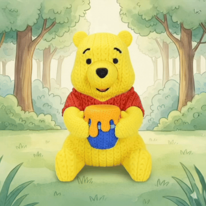 Winnie the Pooh – Knitted Style Figure