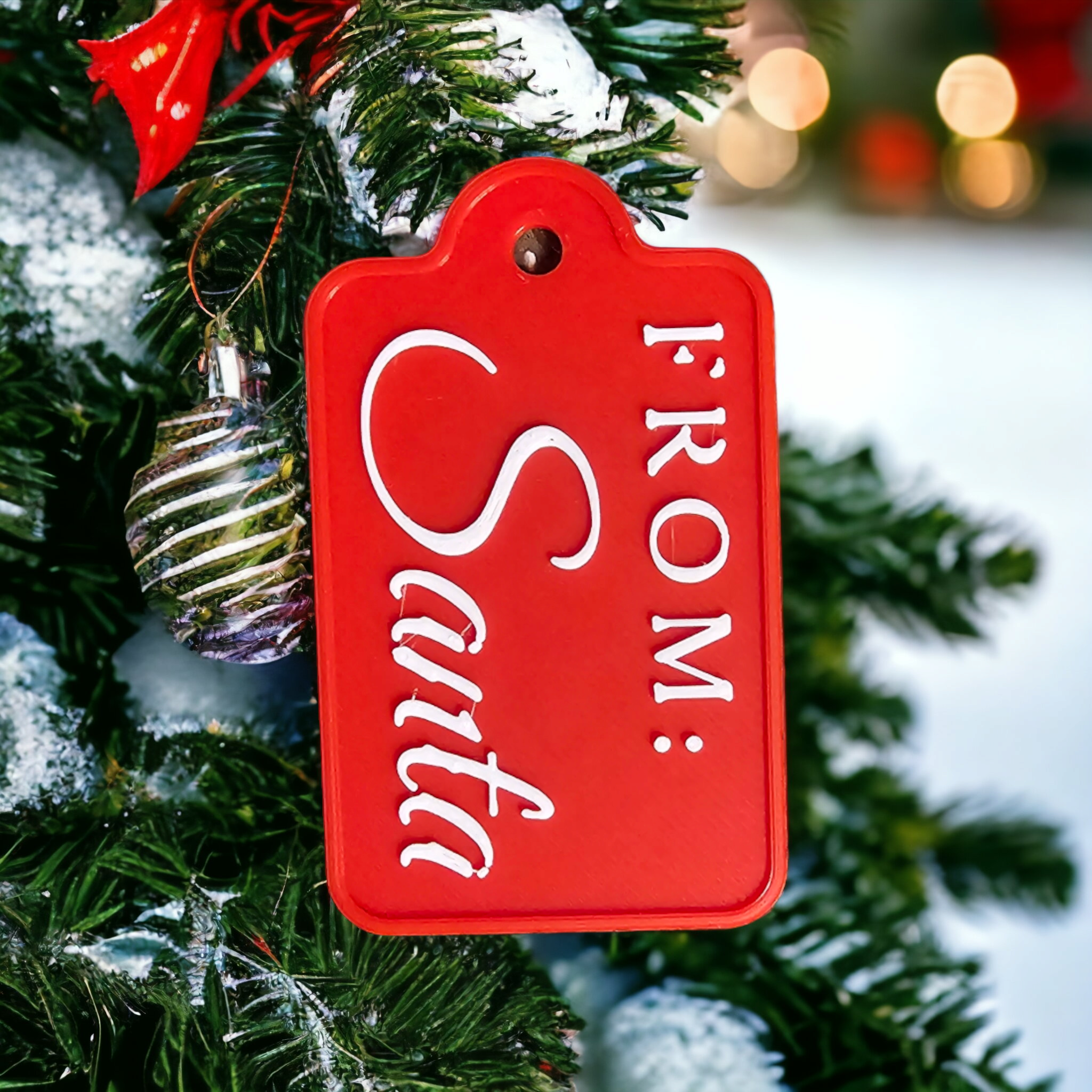 Magical Santa Claus 3D-Printed Christmas Tag