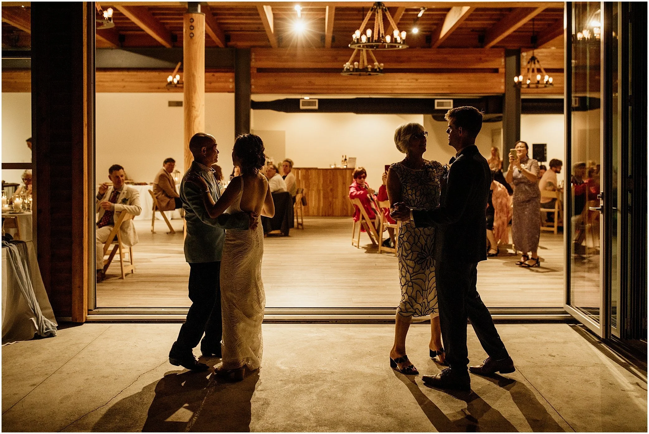 intimate beachside wedding reception in tofino