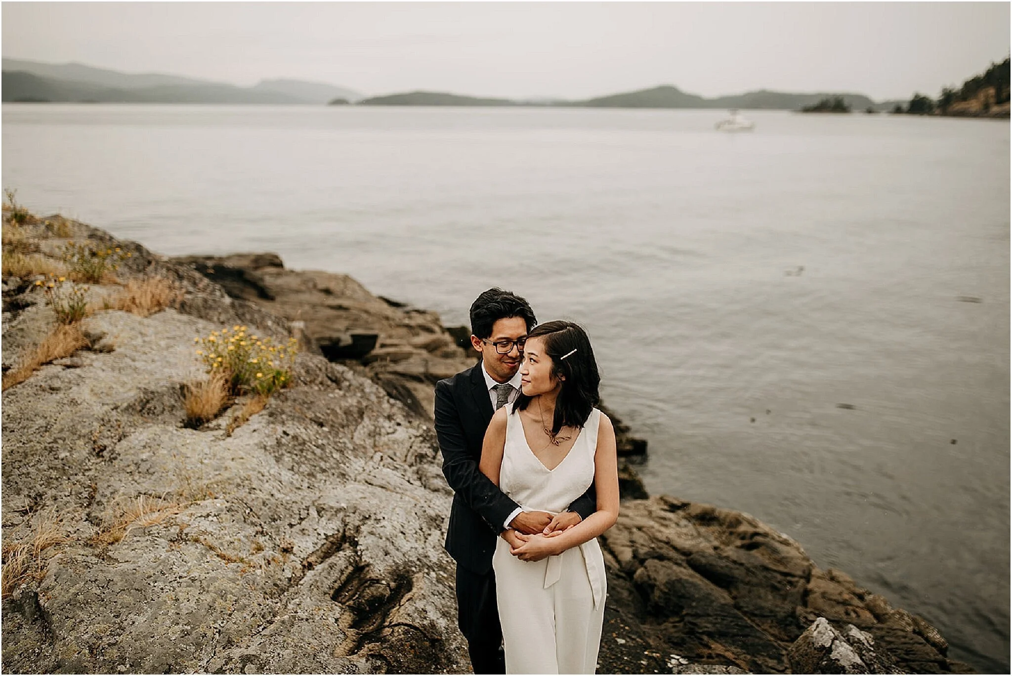 portraits on the rocks by the ocean pender island bc (Copy)