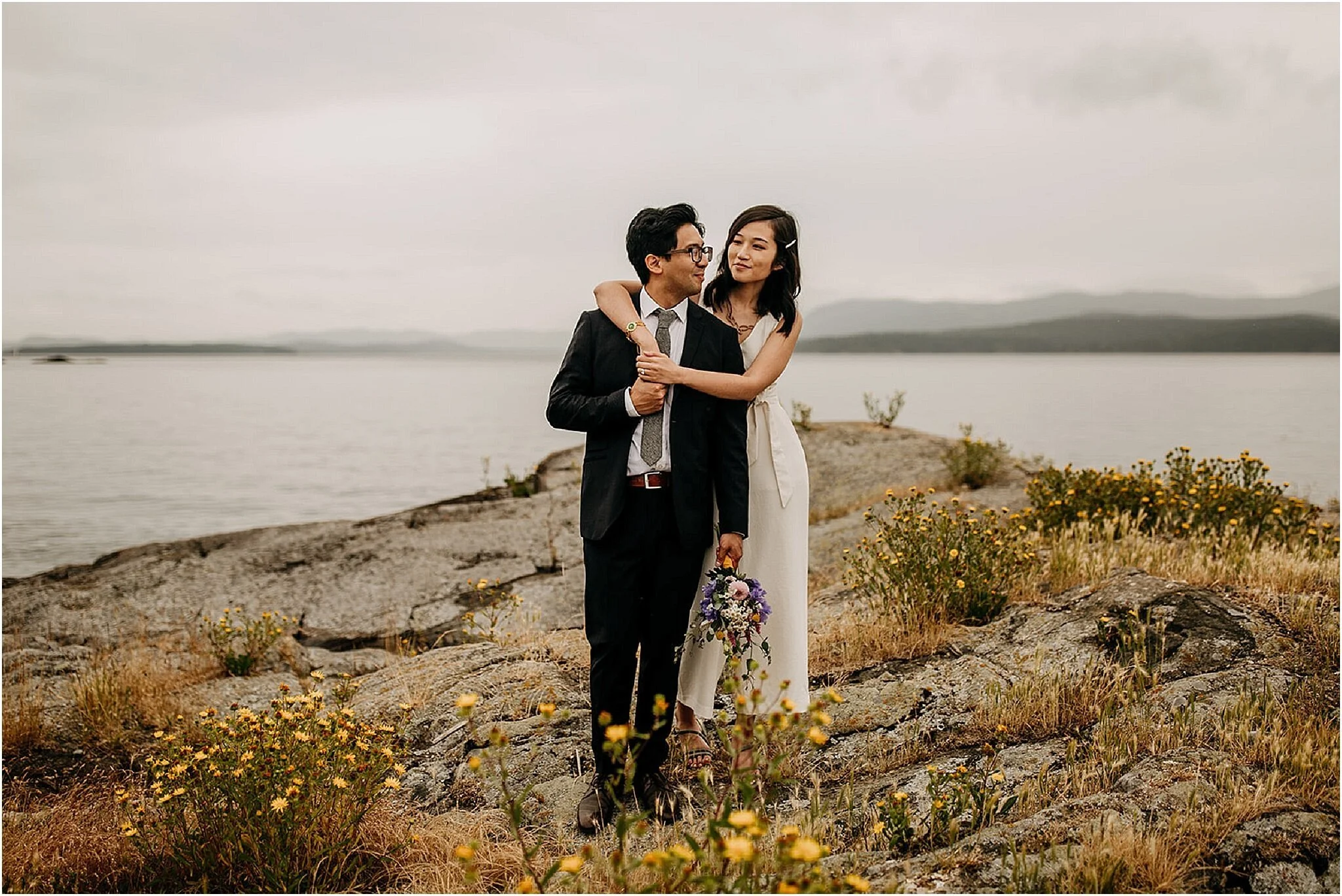 pacific northwest ocean view wedding photos pender island bc (Copy)