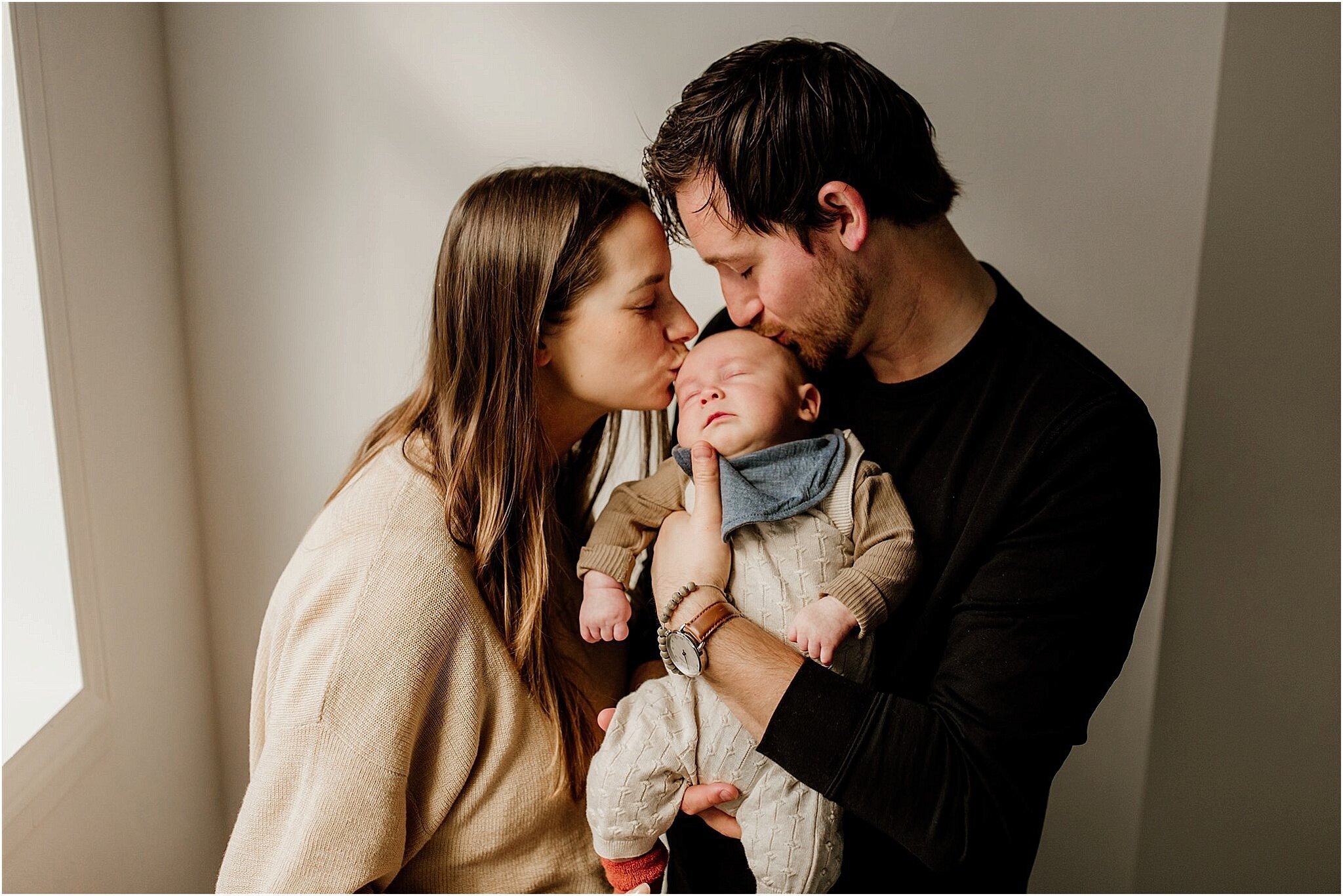 natural light newborn studio session vancouver bc