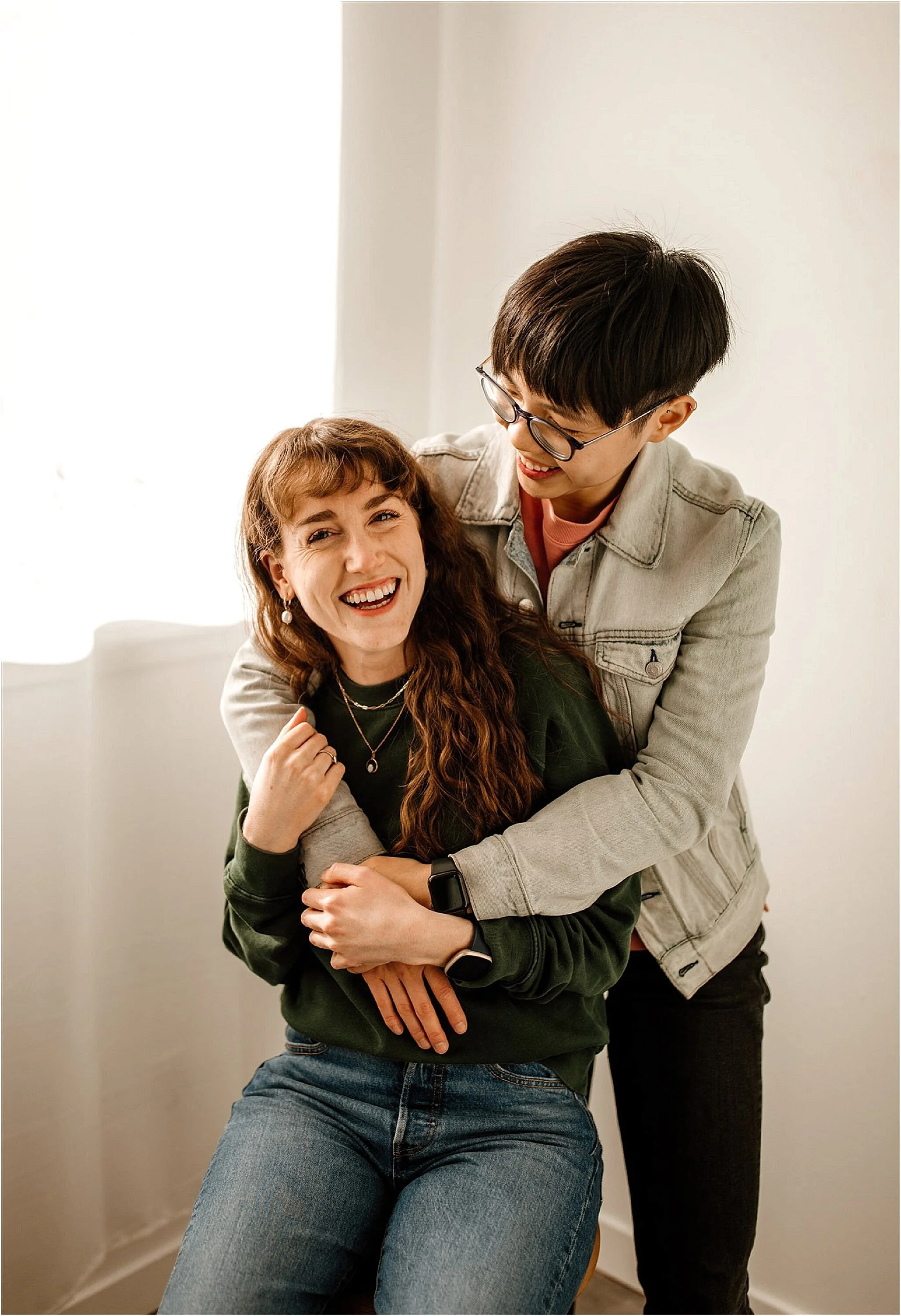 same sex couple portrait vancouver bc