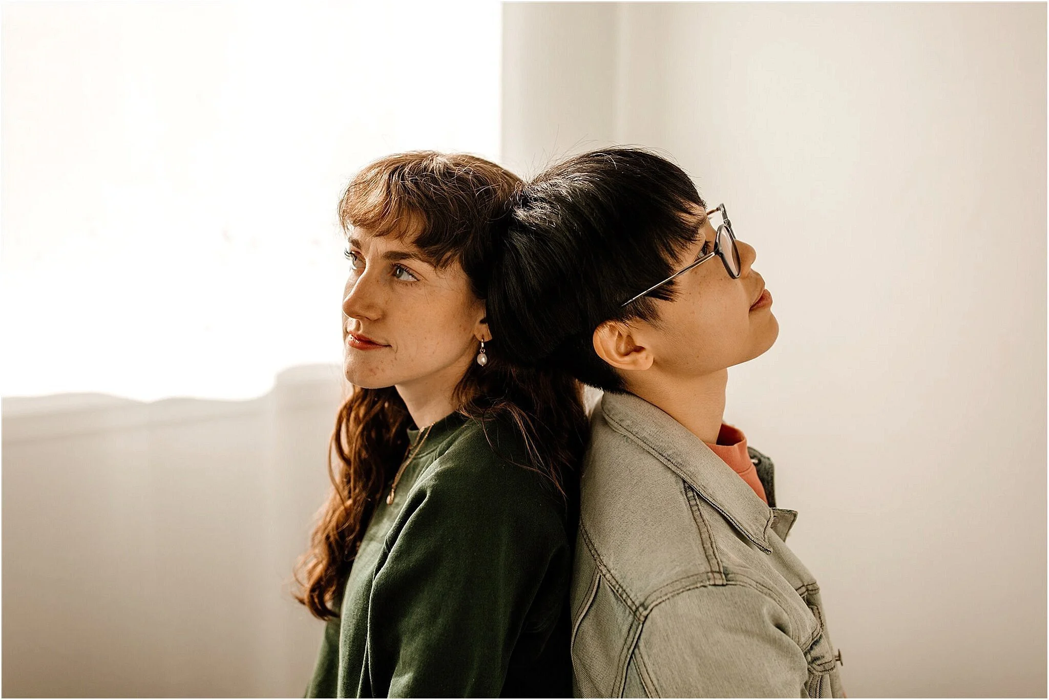 natural light studio same sex couple