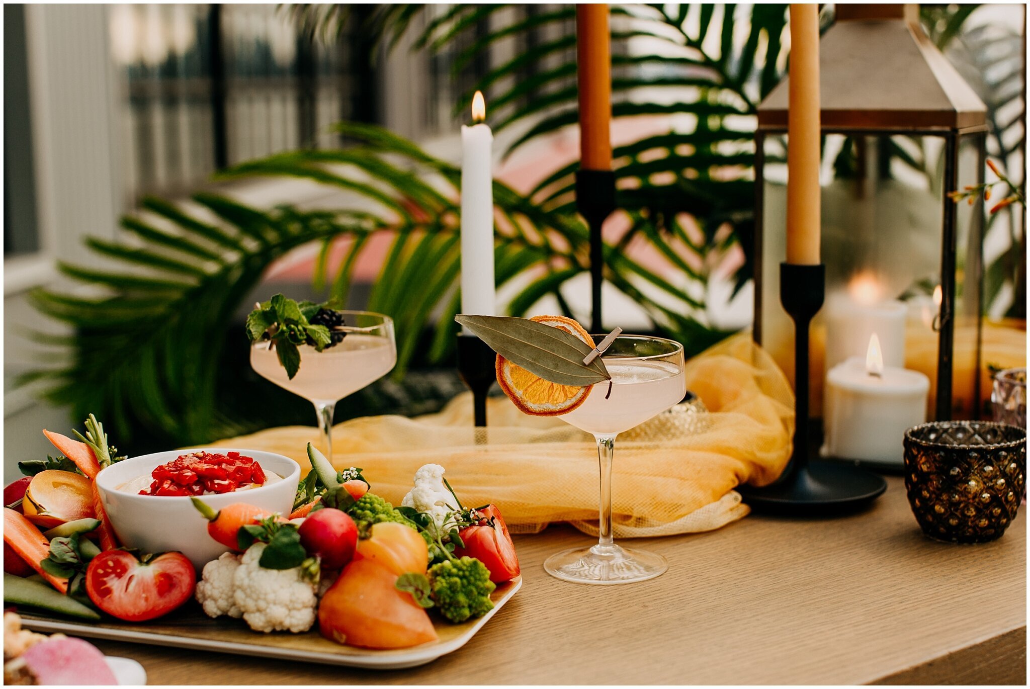 hawksworth catering charcuterie board and lavish liquids cocktails at the wallace