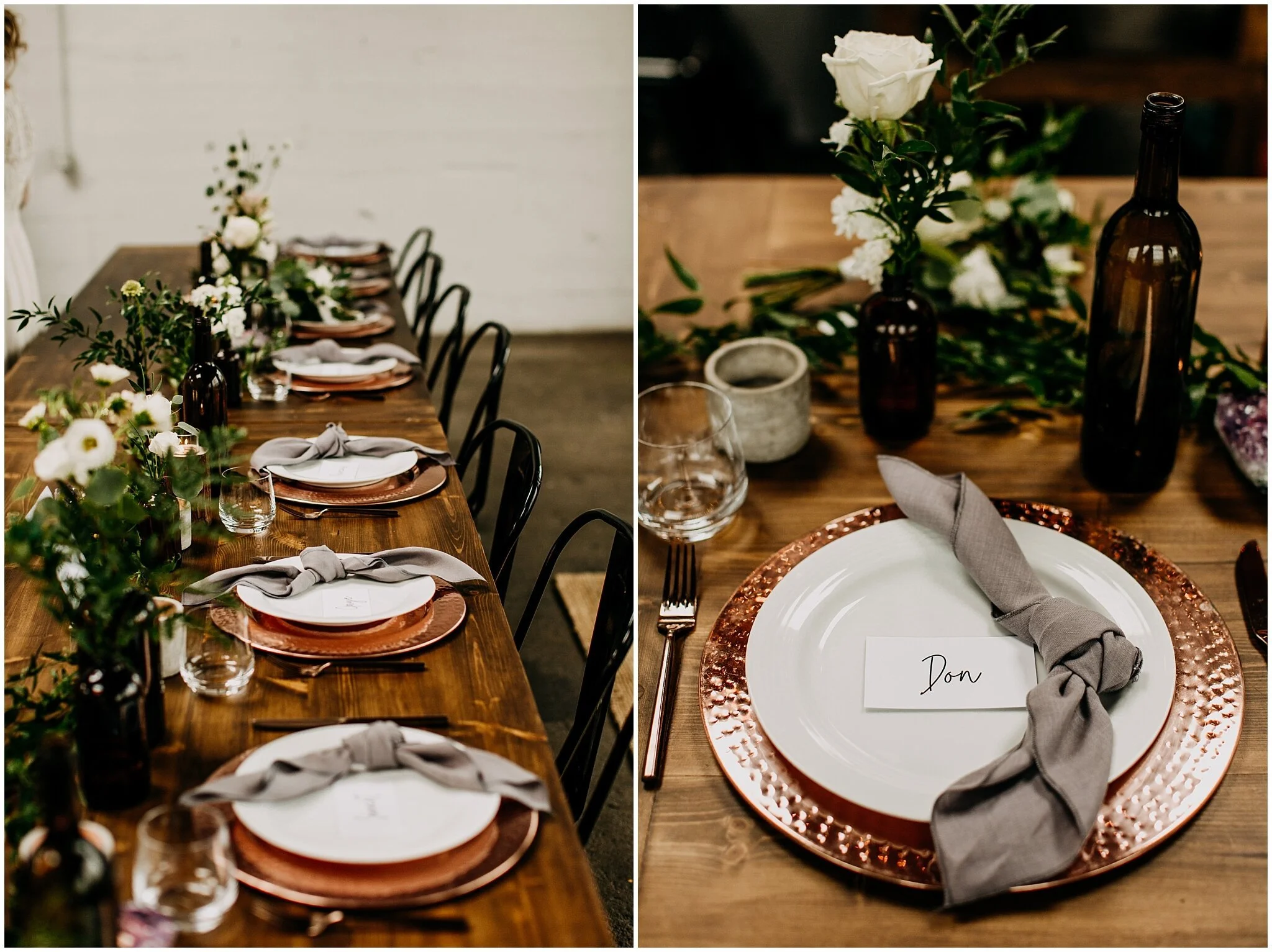settlement building wedding lunch reception decor