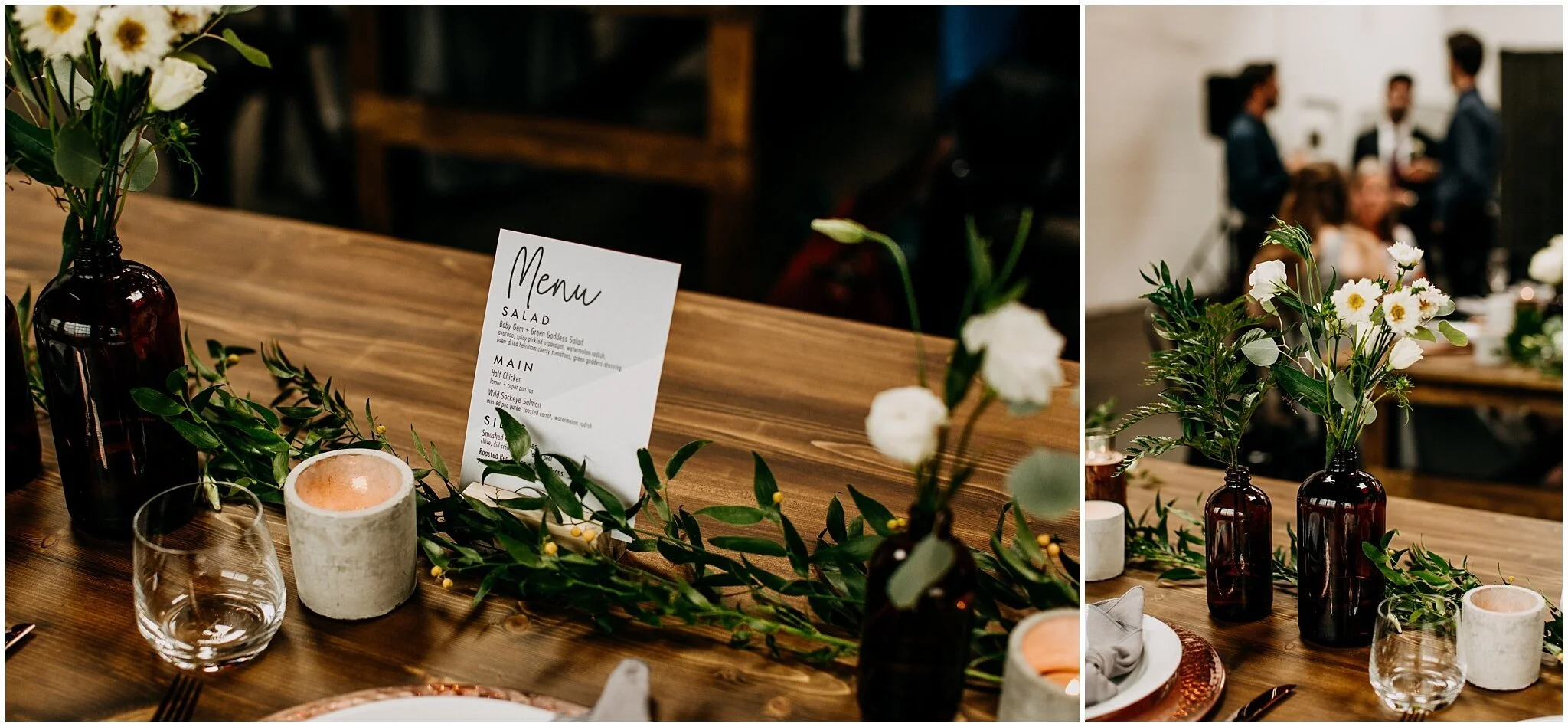 settlement building wedding lunch reception decor