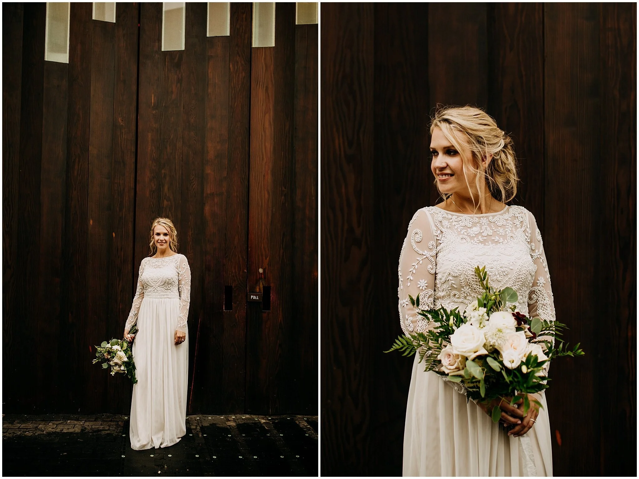 bride portrait at settlement building
